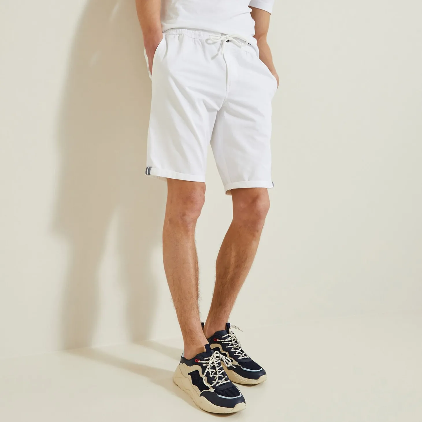 Short & Bermuda-Jules Bermuda chino uni Blanc