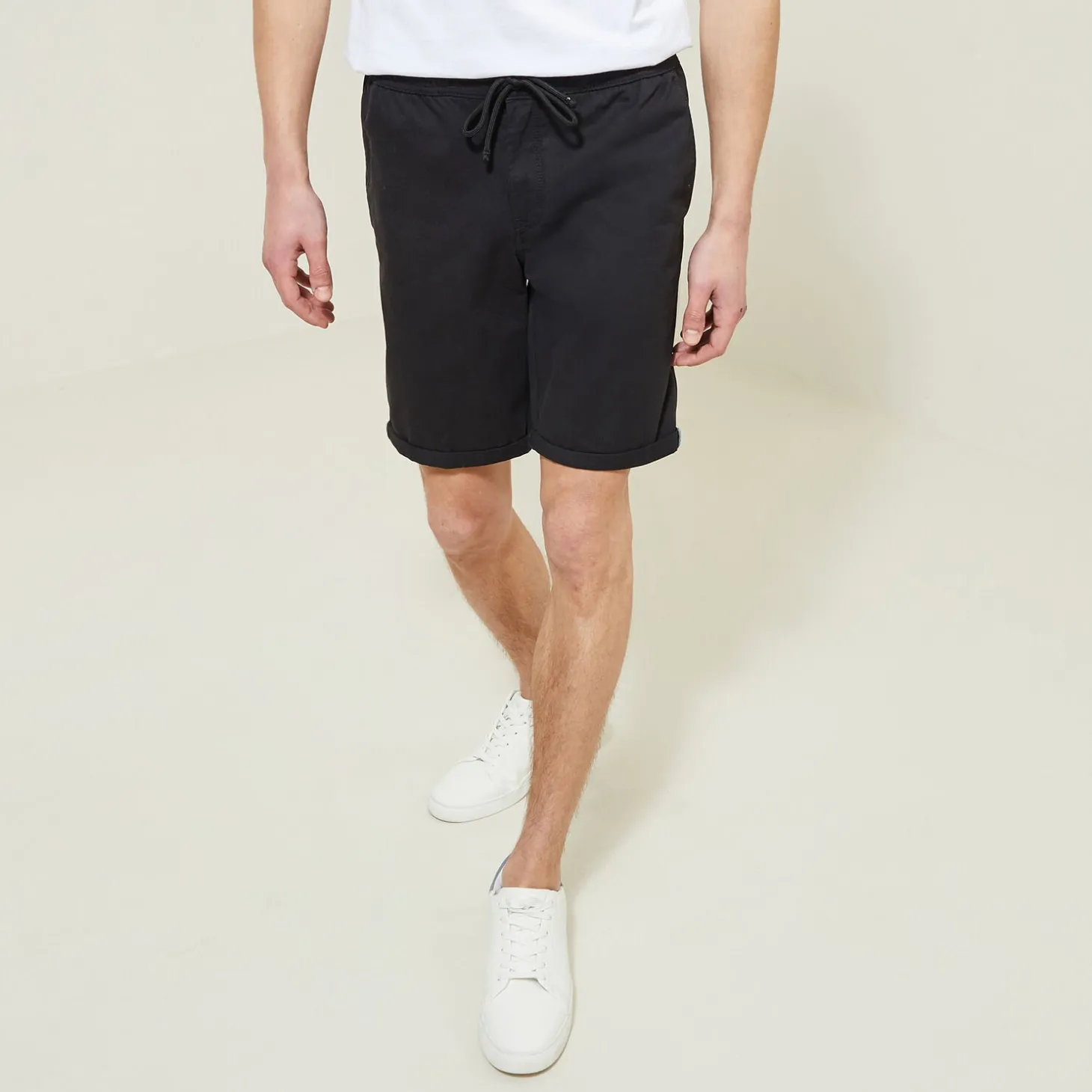 Short & Bermuda-Jules Bermuda chino uni Noir