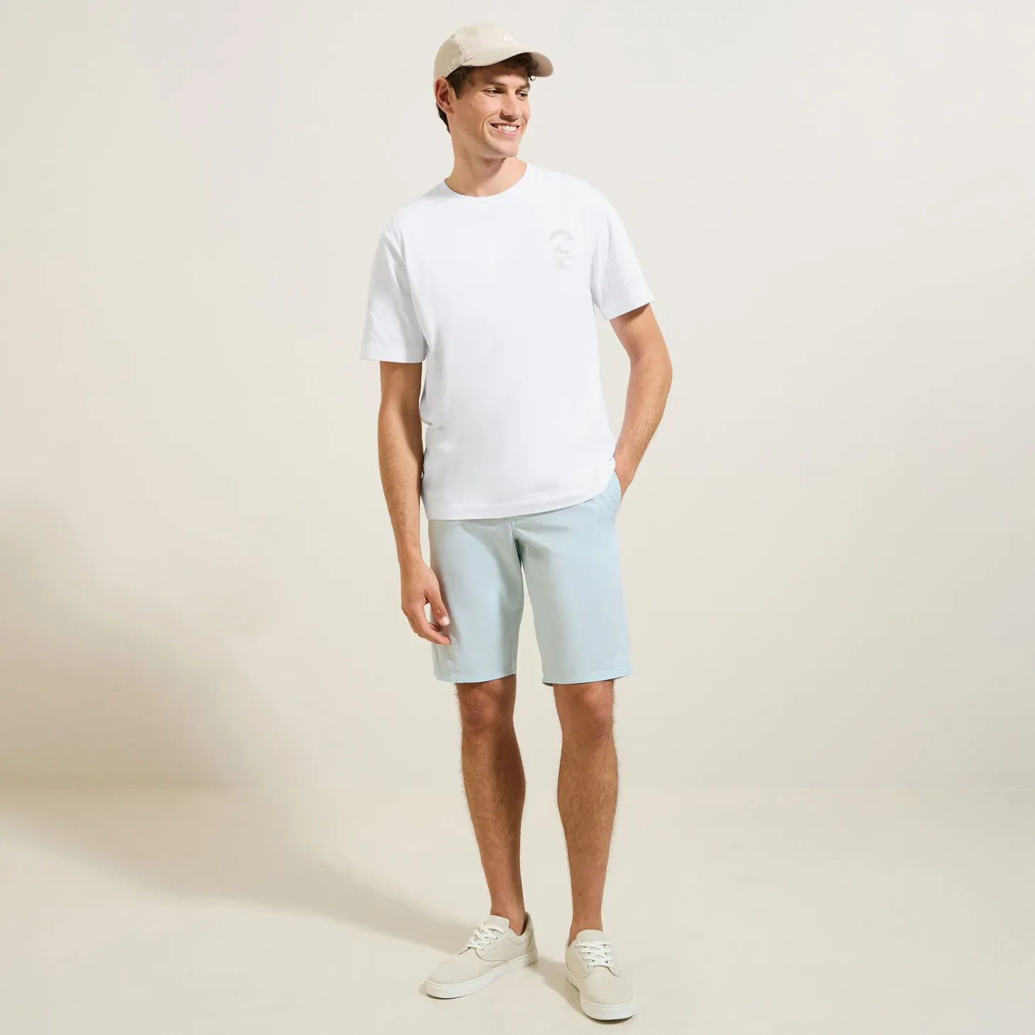 Short & Bermuda-Jules Bermuda chino uni Bleuclair