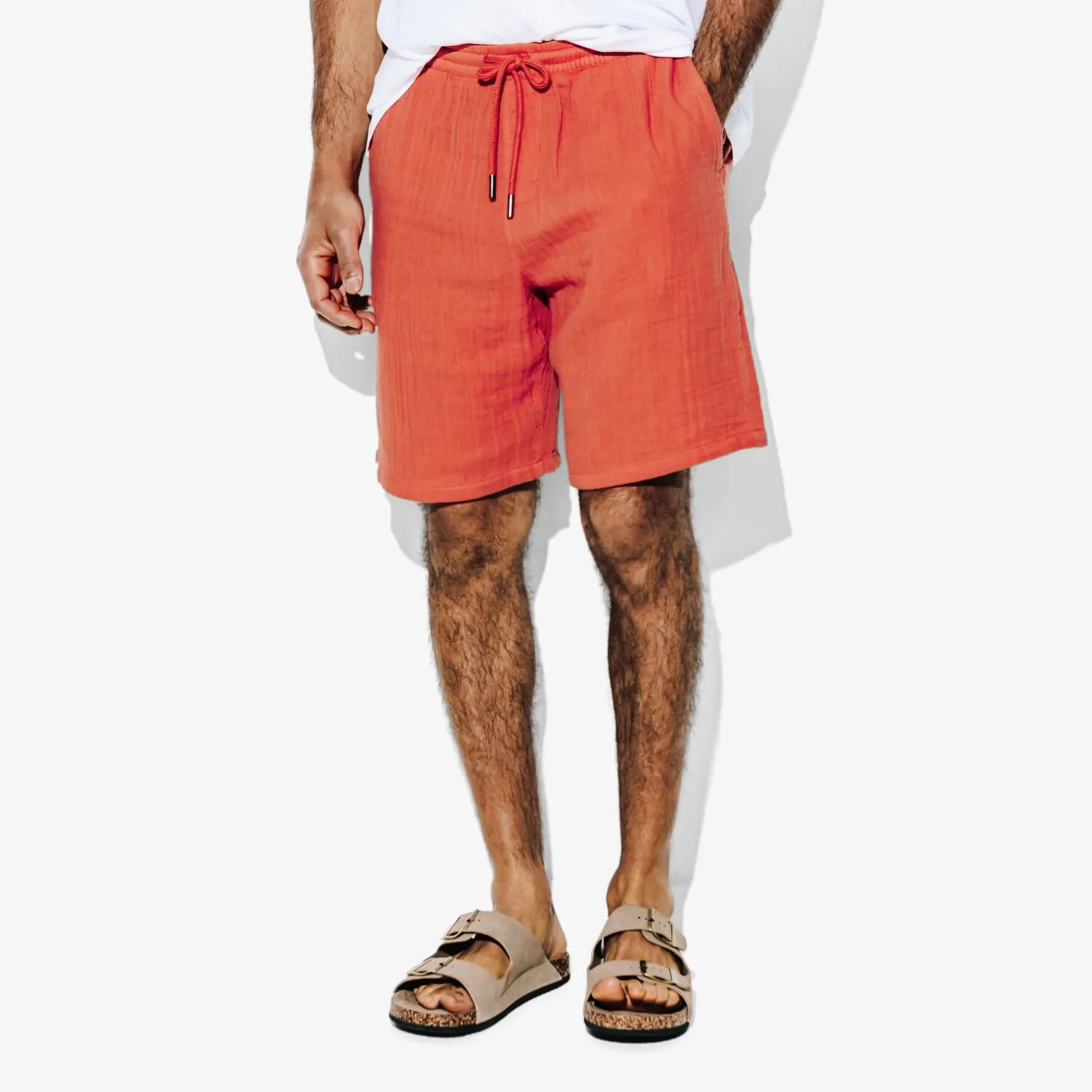 Short & Bermuda-Jules Bermuda en gaze de coton Orange