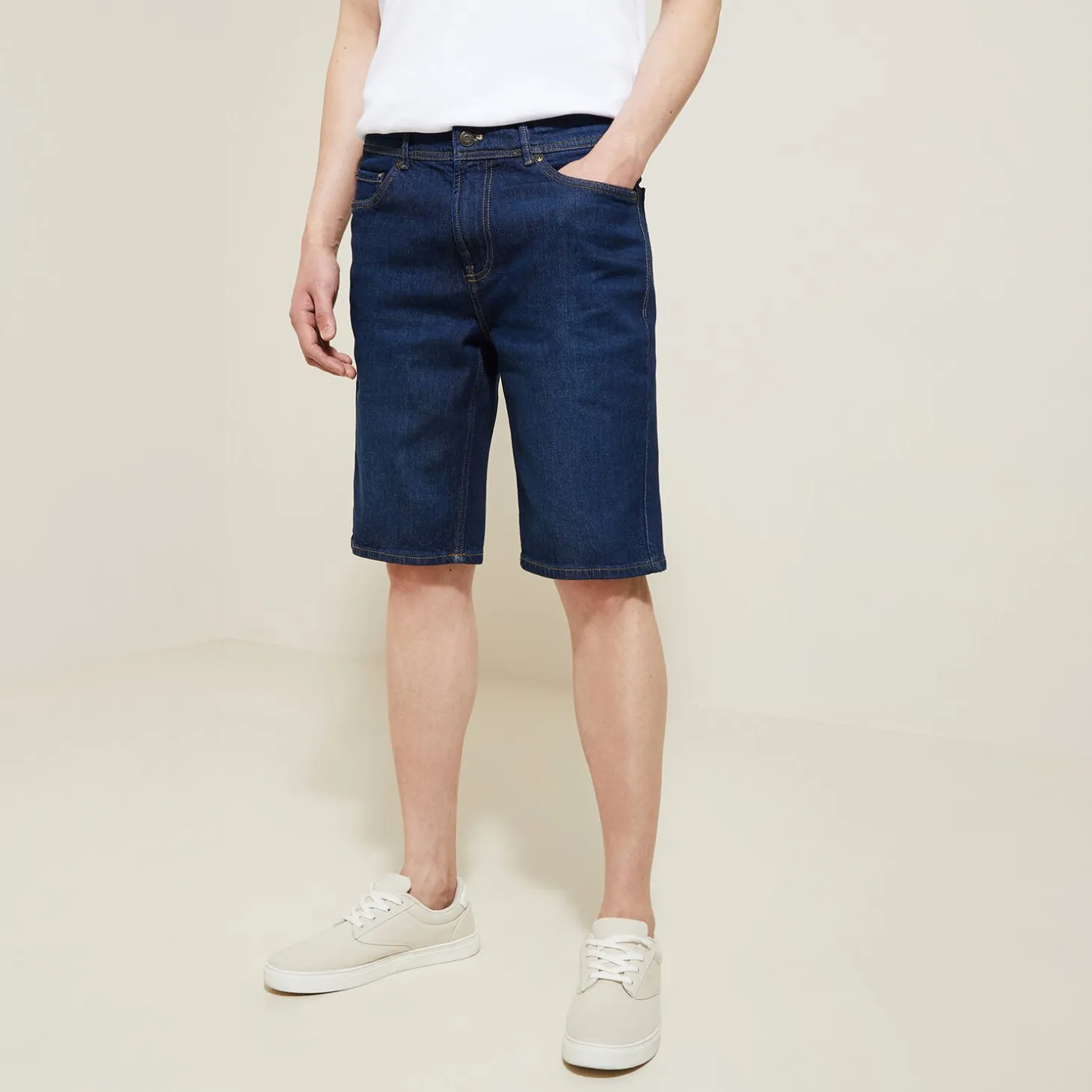 Short & Bermuda-Jules Bermuda en jean avec du coton recyclé Bleumoyen