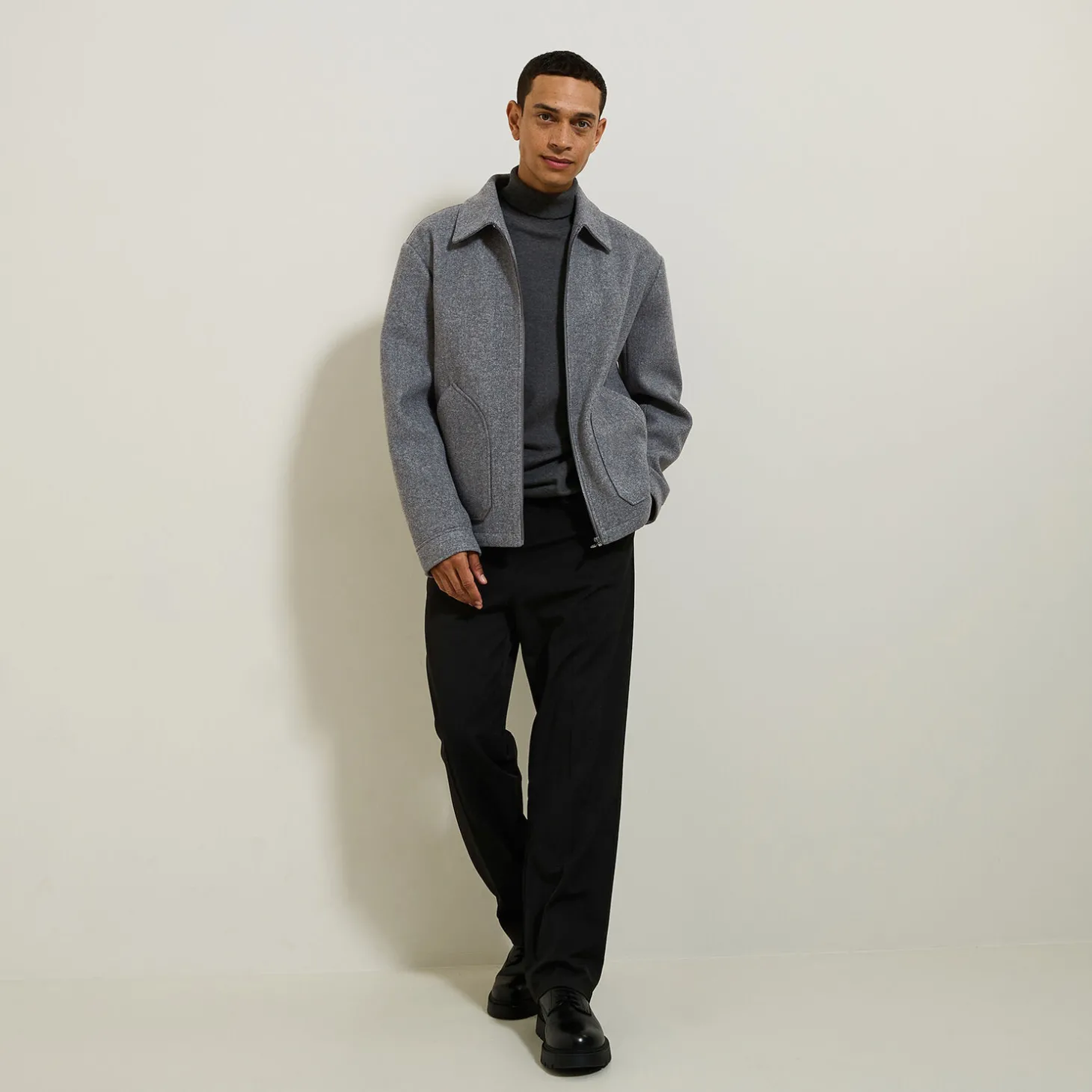 Manteau & Blouson-Jules Blouson col chemise zippée Grismoyen