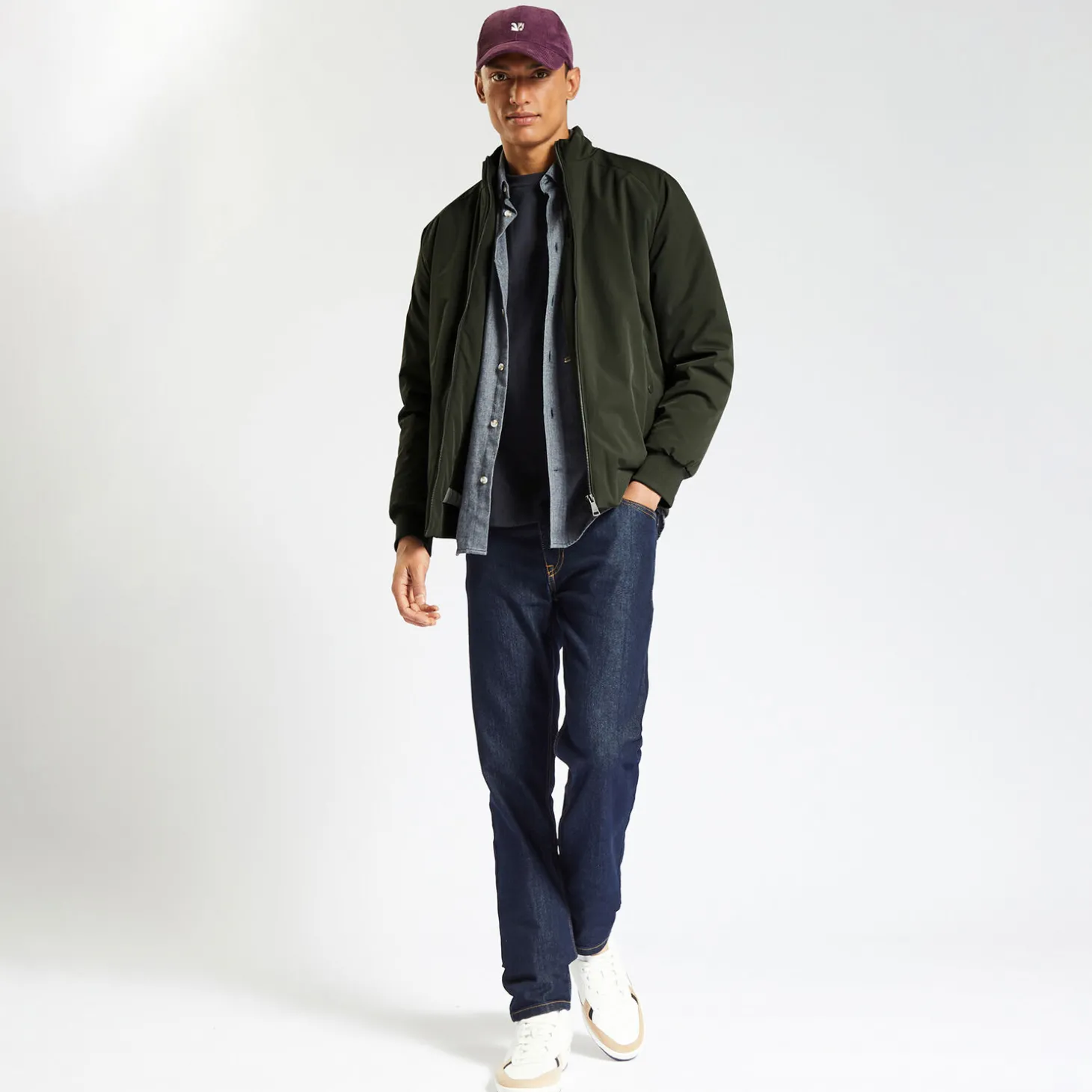 Manteau & Blouson-Jules Blouson zippé col montant Vertkaki