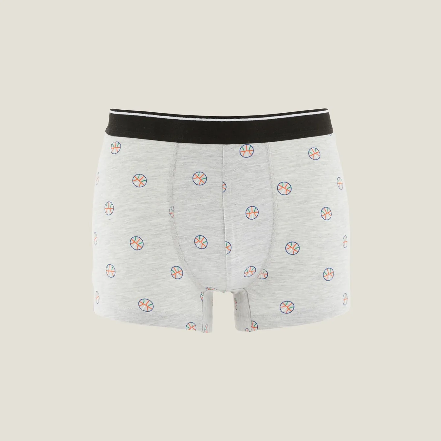 Boxer-Jules Boxer fantaisie en coton Grismoyen