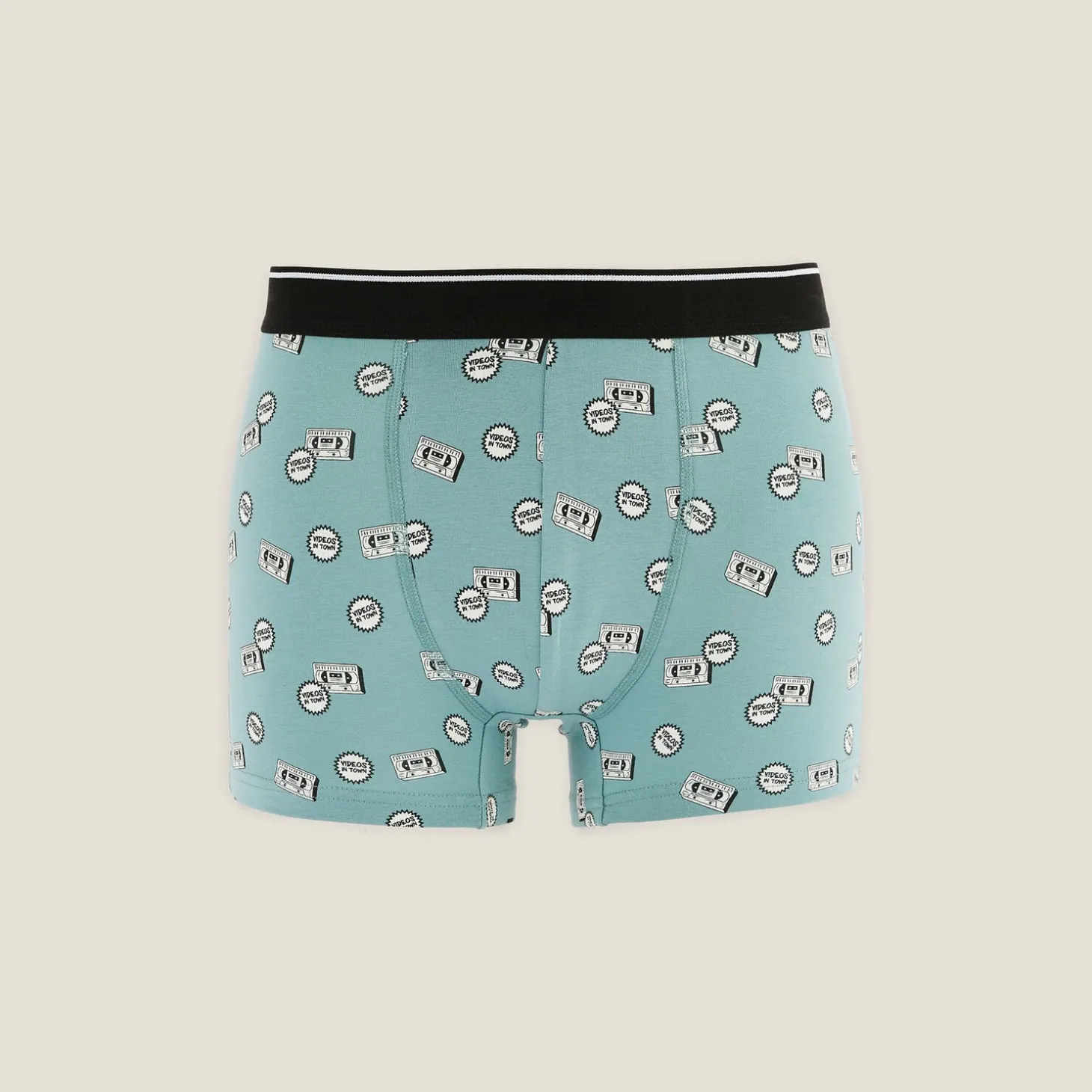 Boxer-Jules Boxer fantaisie en coton Bleuturquoise