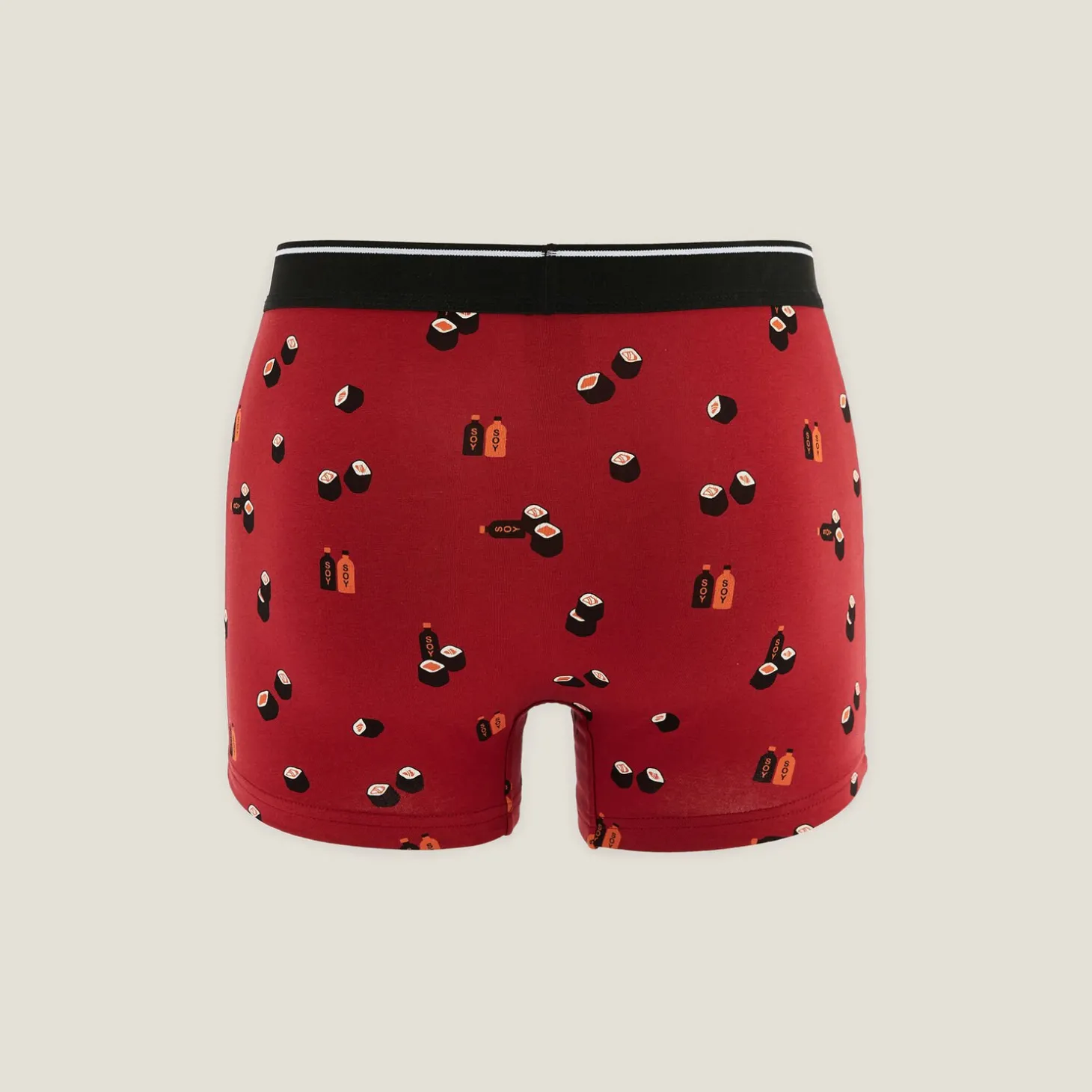 Boxer-Jules Boxer fantaisie en coton Bordeaux