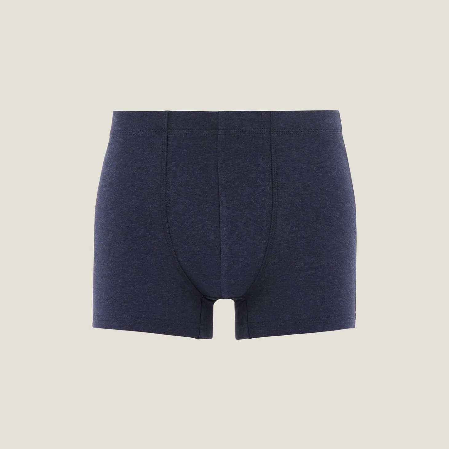 Boxer-Jules Boxer uni en coton Bleufoncé