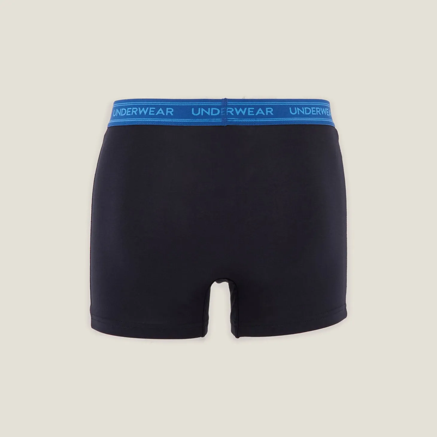 Boxer-Jules Boxer uni en coton Bleu