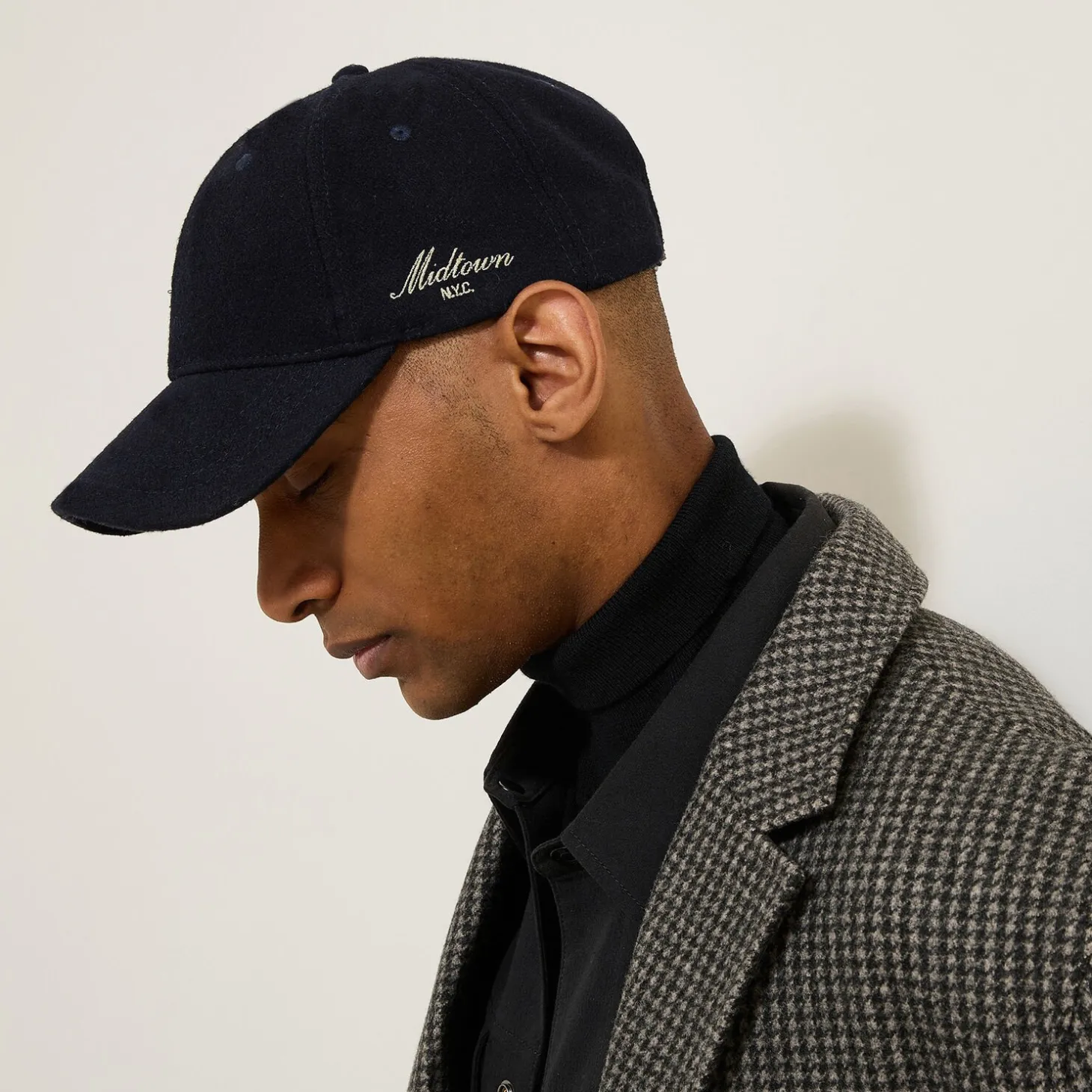 Casquette & Chapeau | Autres Accessoires-Jules Casquette en flanelle Bleufoncé