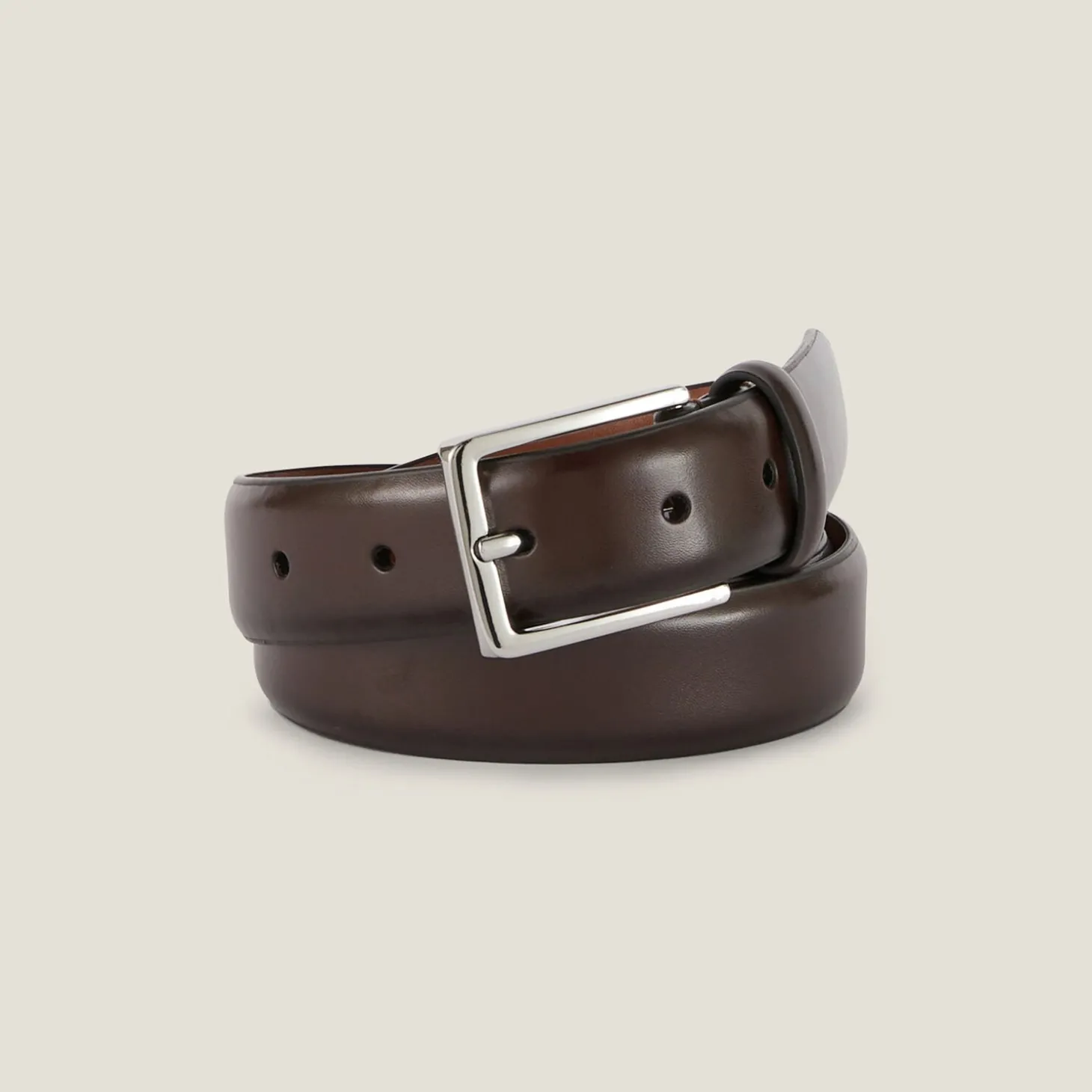 Ceinture Et Bretelles | Ceinture & Bretelles-Jules Ceinture en cuir avec boucle Marron