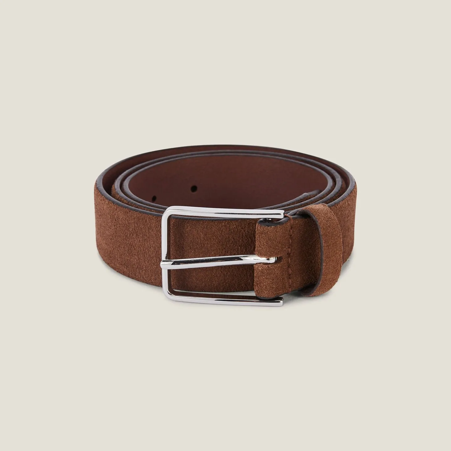 Ceinture Et Bretelles | Ceinture & Bretelles-Jules Ceinture en cuir suède Camel