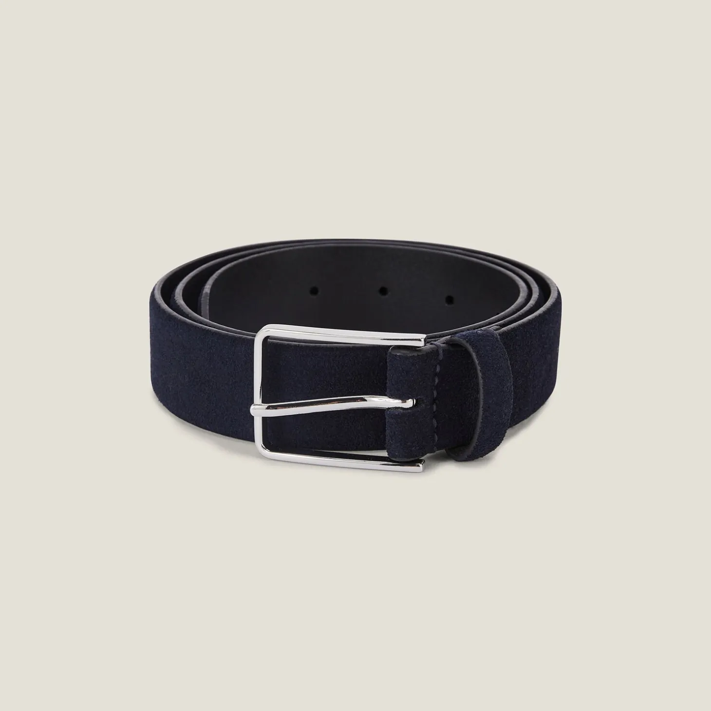 Ceinture Et Bretelles | Ceinture & Bretelles-Jules Ceinture en cuir suède Bleufoncé