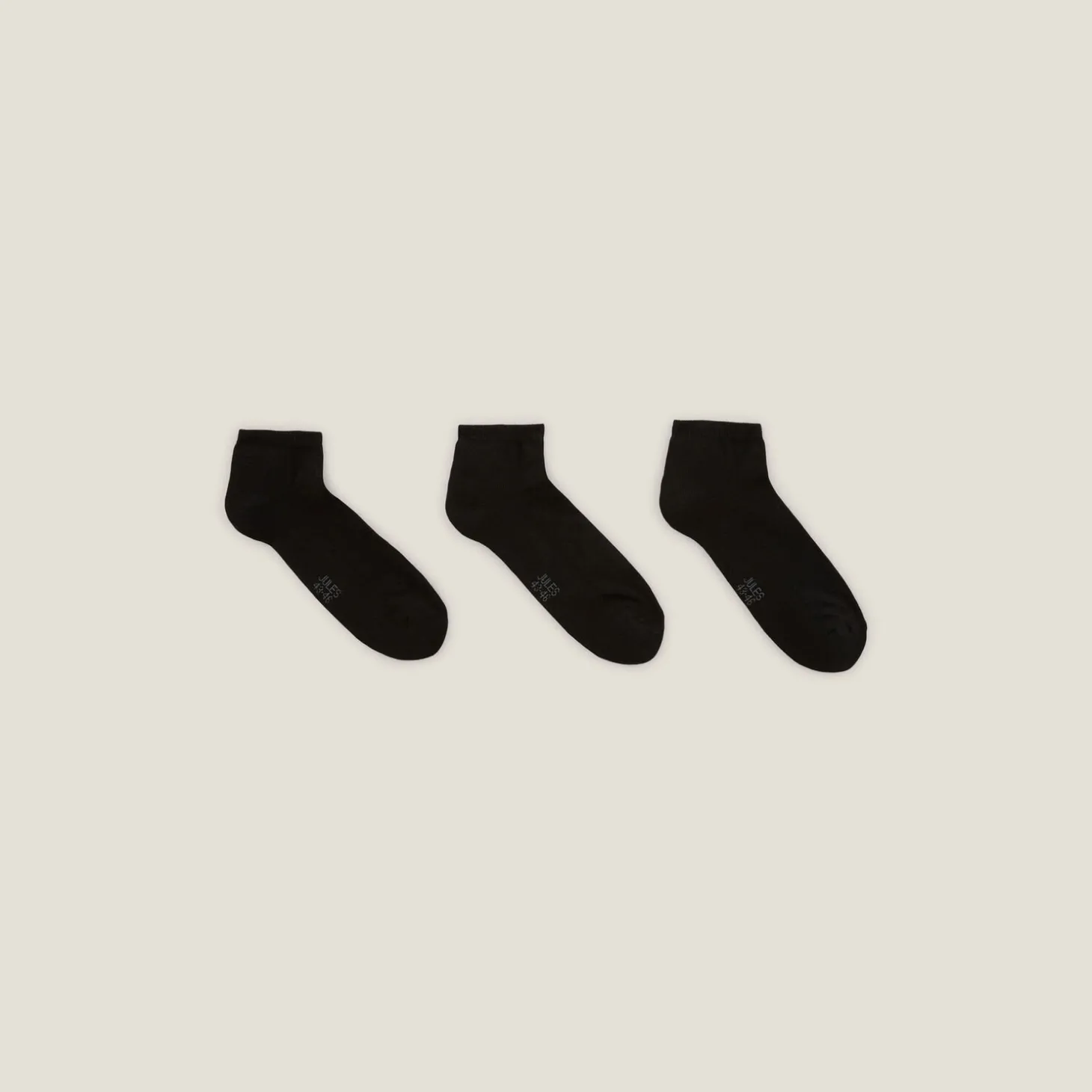 Chaussettes-Jules Chaussettes basses unies Noir