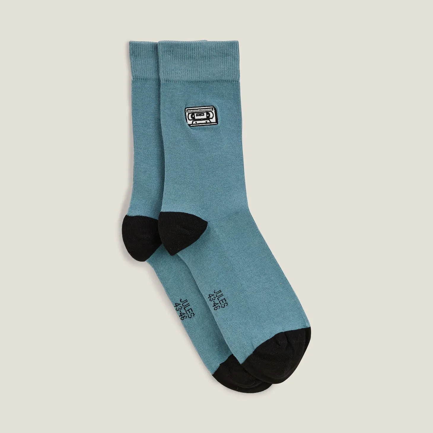 Chaussettes-Jules Chaussettes hautes fantaisies Bleuturquoise