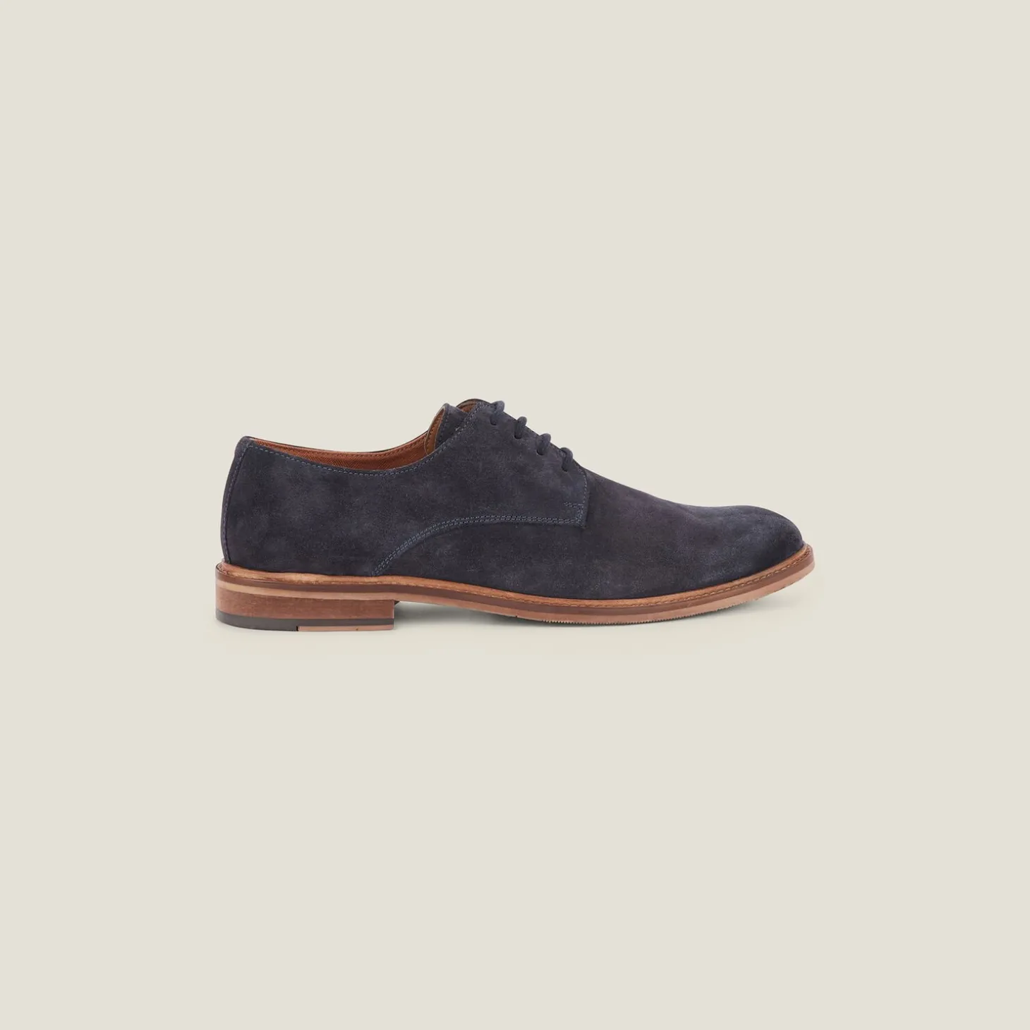 Smart Casual | Collection Mariage-Jules Chaussures derby en croûte de cuir suédé Bleufoncé