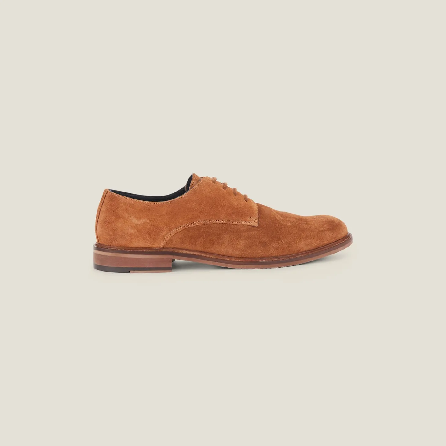 Smart Casual | Collection Mariage-Jules Chaussures derby en croûte de cuir suédé Camel