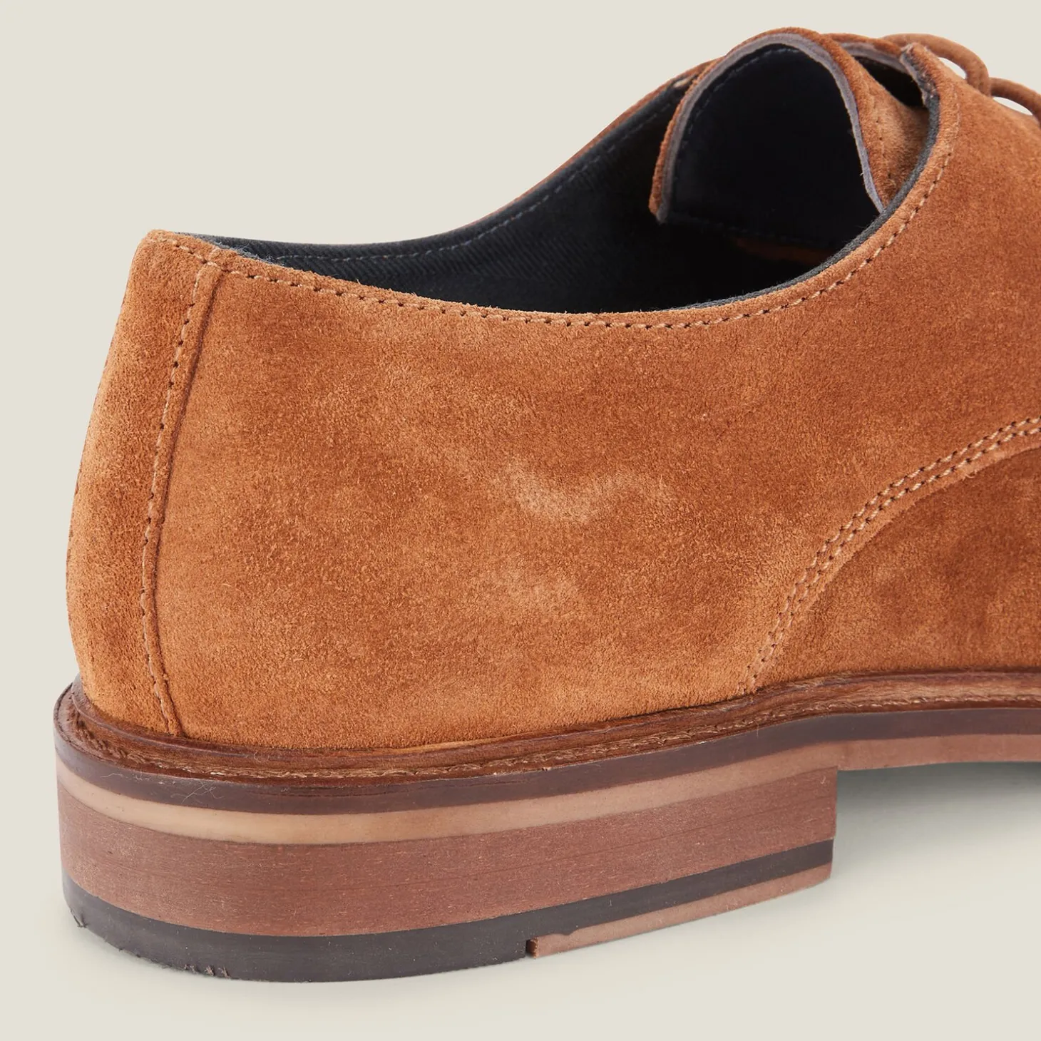 Smart Casual | Collection Mariage-Jules Chaussures derby en croûte de cuir suédé Camel