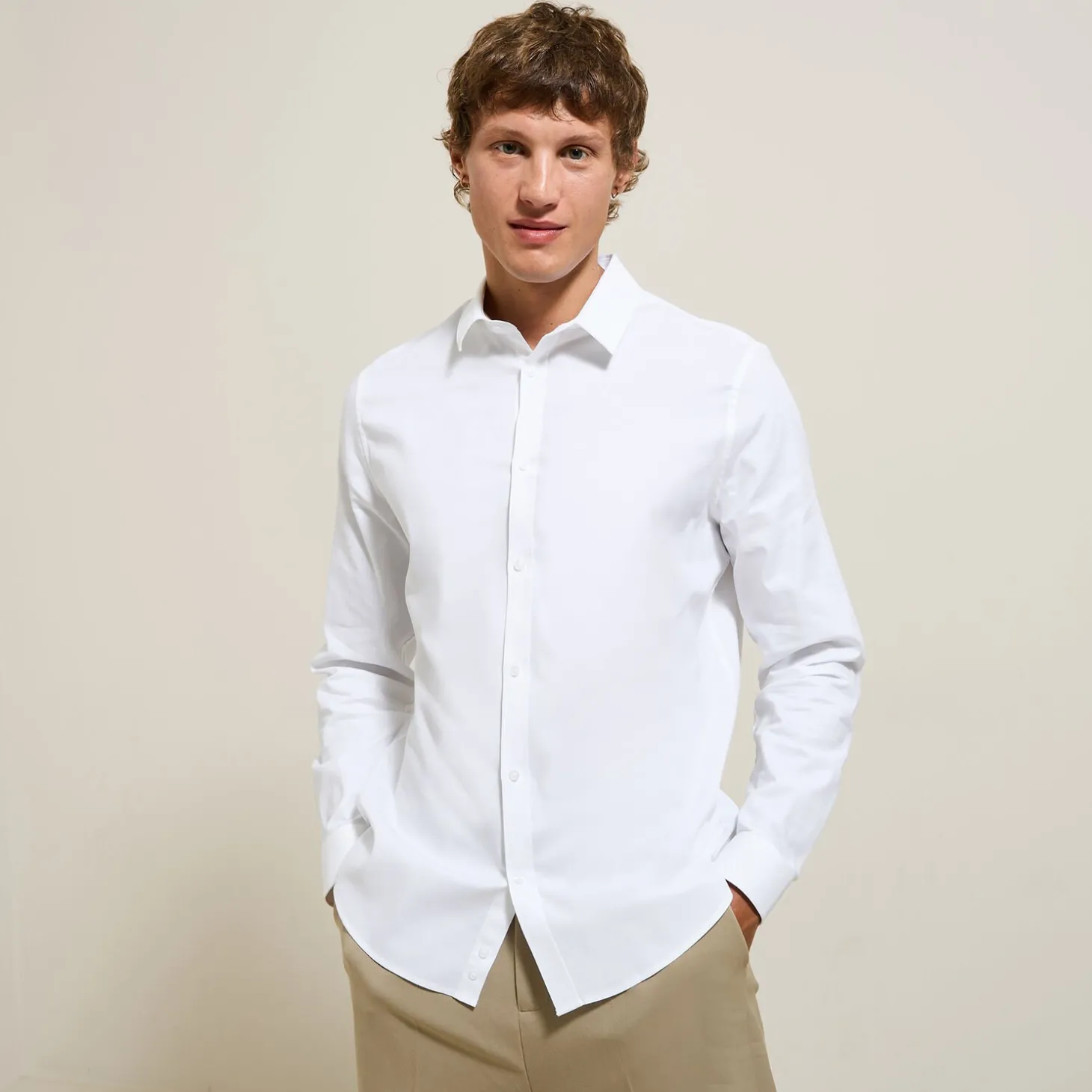 Chemise Formelle | Chemise-Jules Chemise en coton Blanc