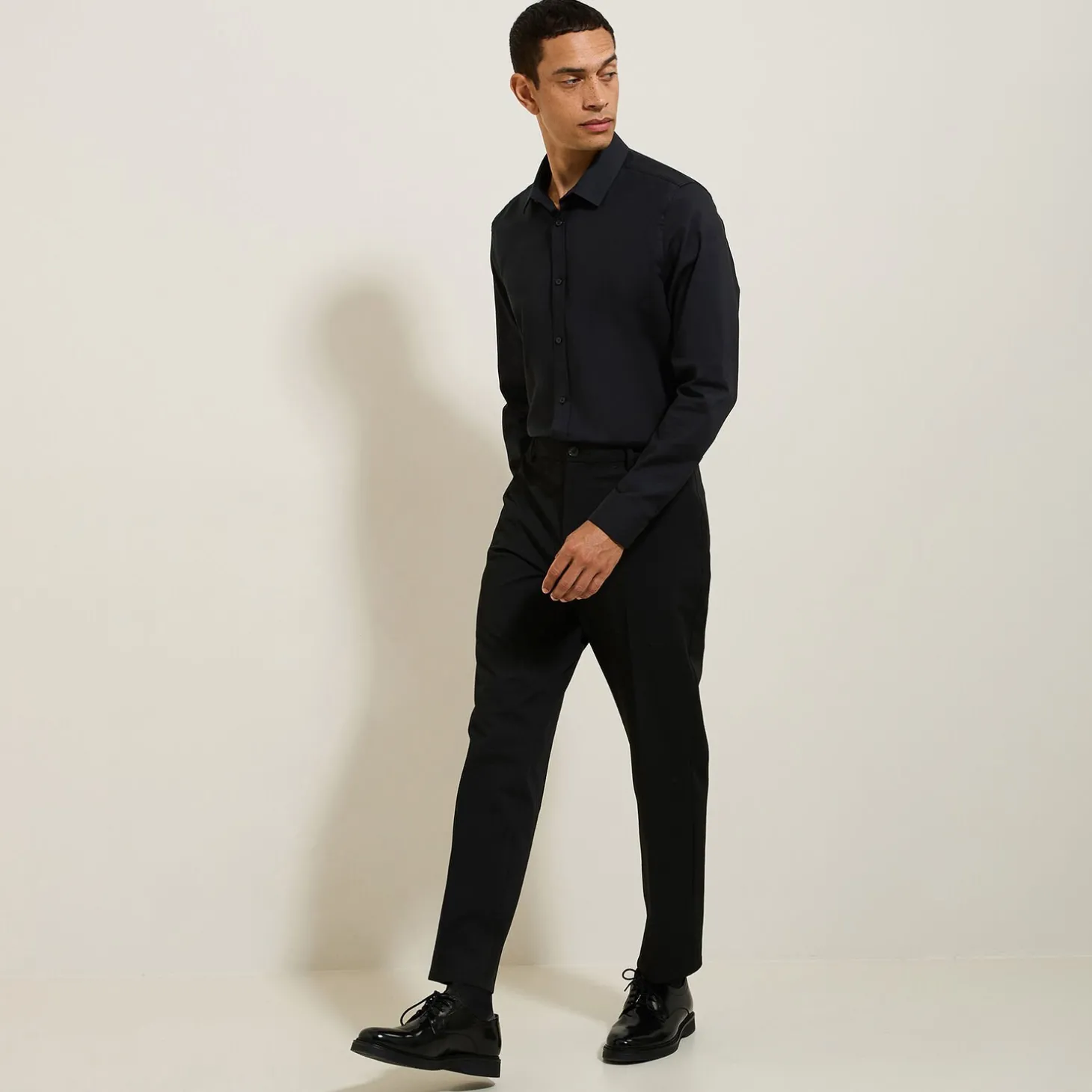 Chemise Formelle | Chemise-Jules Chemise en coton Noir