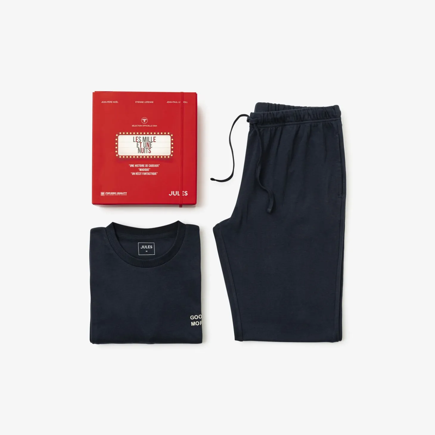 Pyjama-Jules Coffret ensemble pyjama chaud Bleufoncé