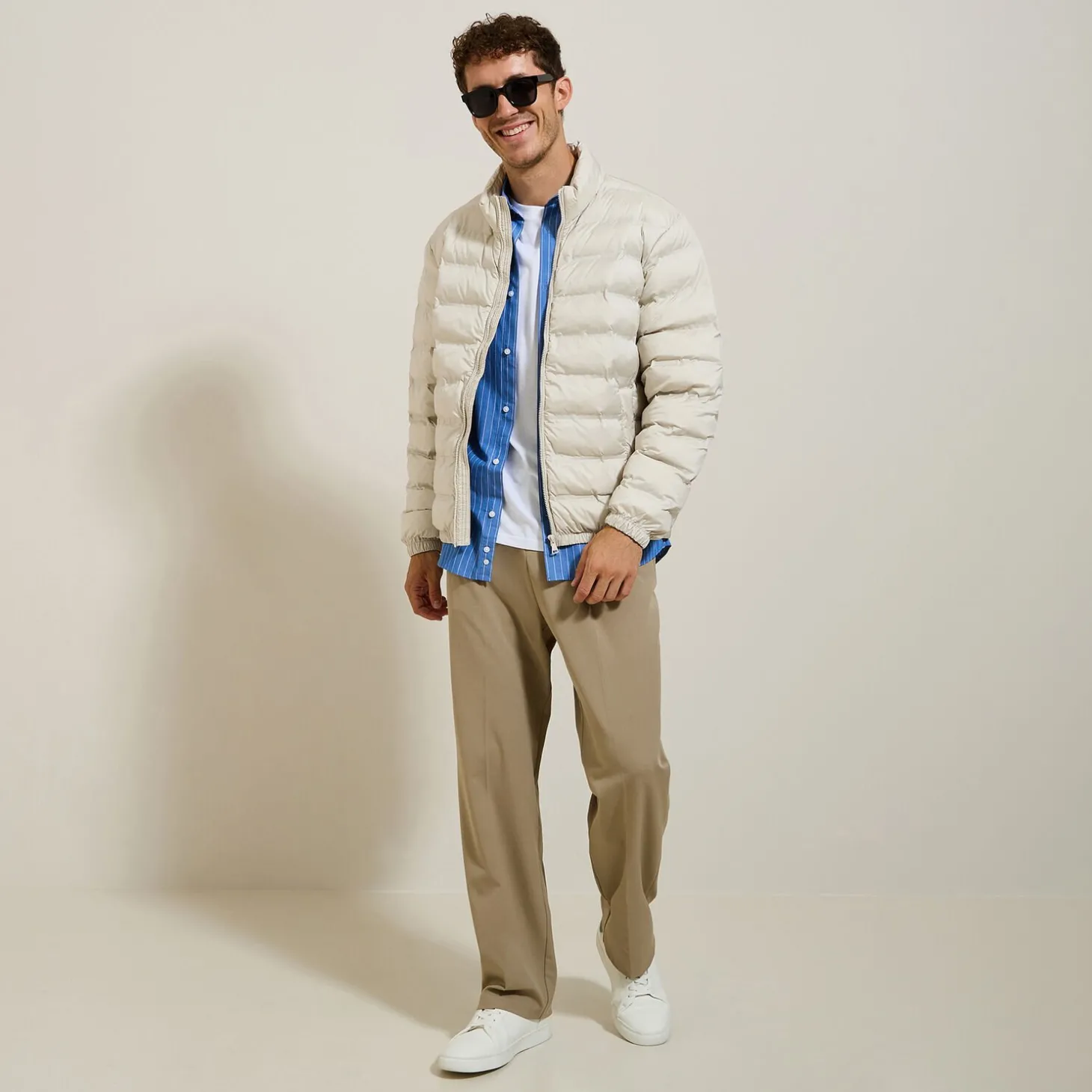 Smart Casual | Manteau & Blouson-Jules Doudoune légère col montant Beige