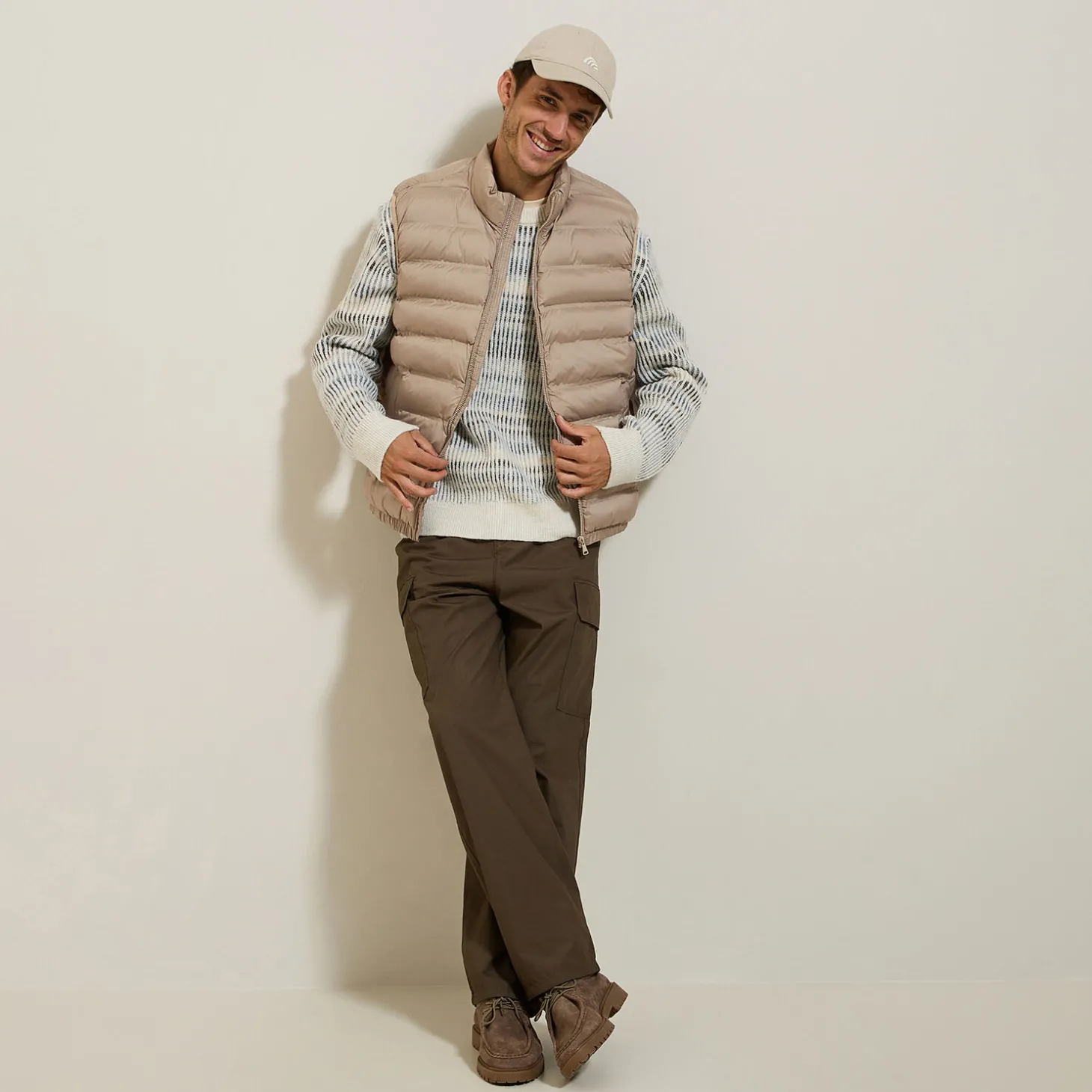 Manteau & Blouson-Jules Doudoune légère sans manche Camel