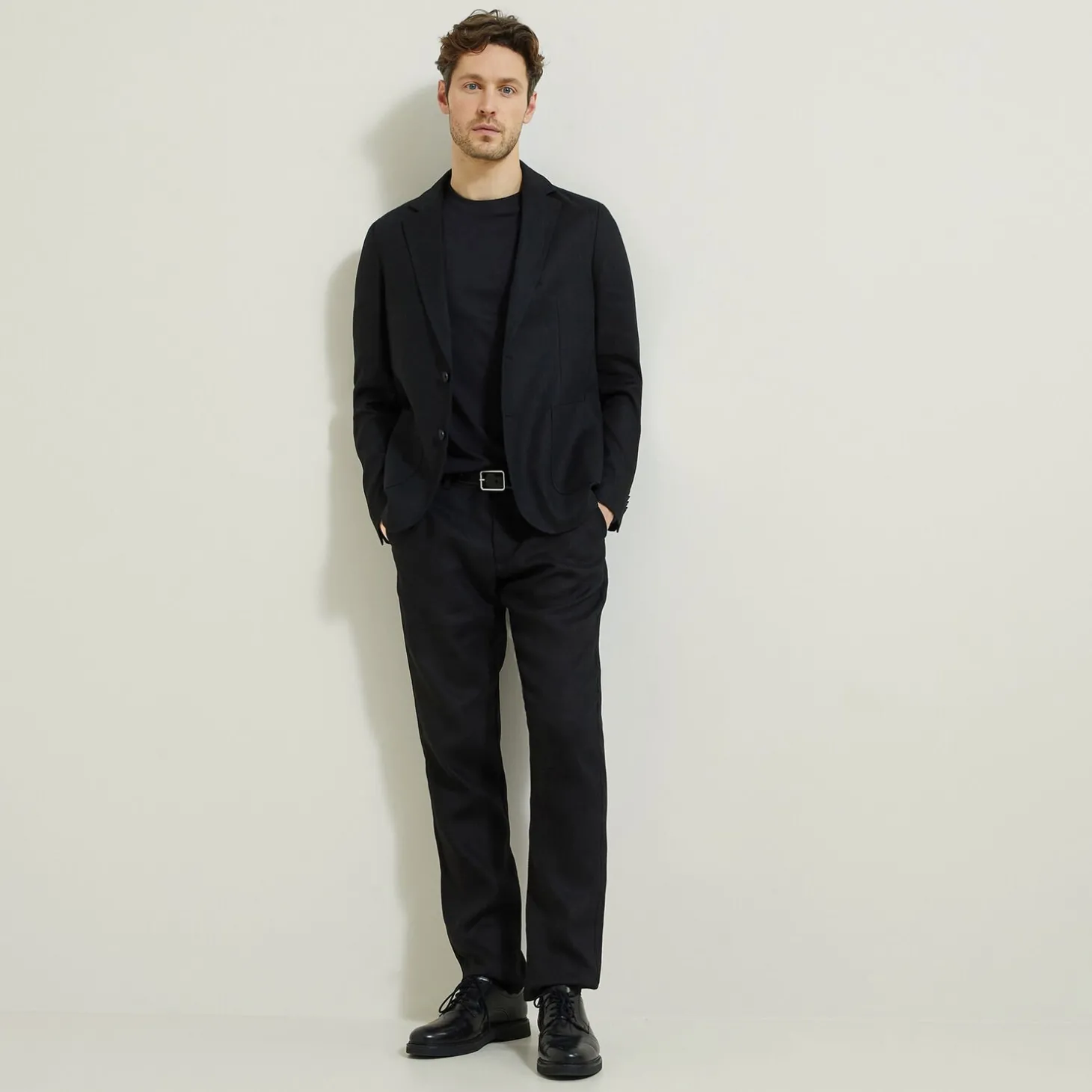 Pantalon-Jules Ensemble veste et pantalon lin - Noir