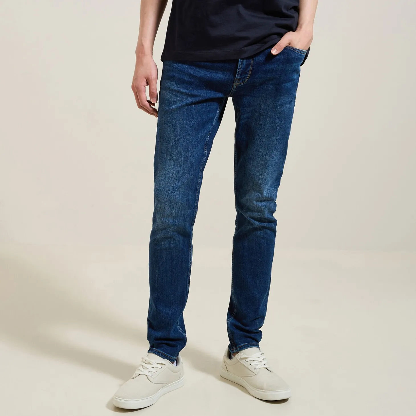 Jeans | Tous Nos Jeans-Jules Jean skinny 3 longueurs Bleu