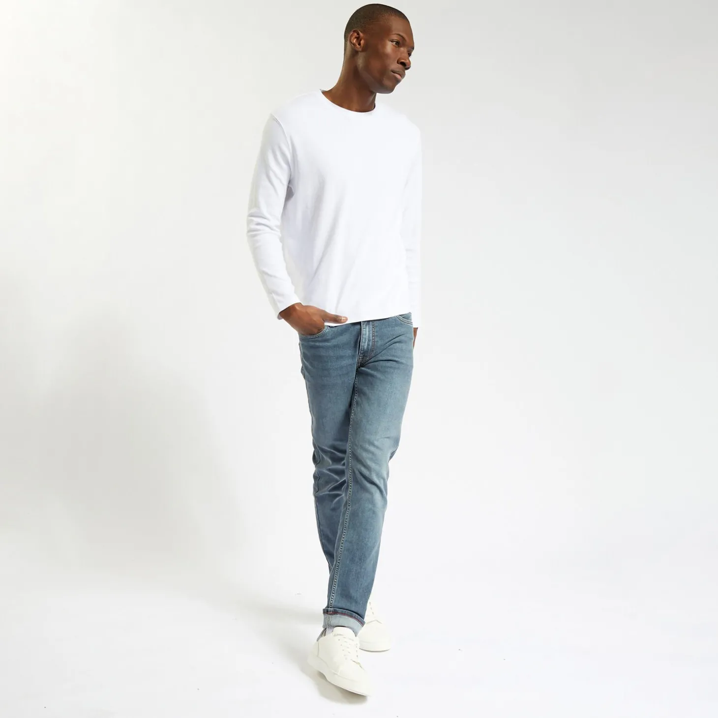 Jeans Slim | Jeans-Jules Jean slim 3 longueurs Bleu