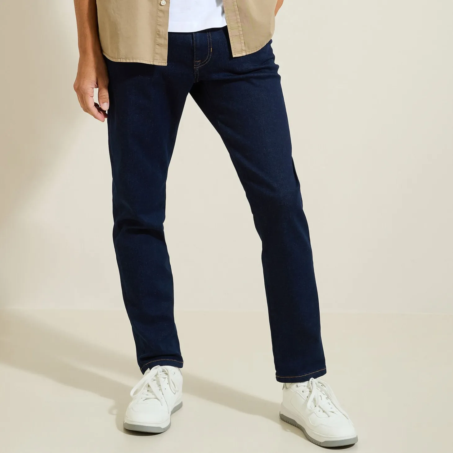 Jeans Slim | Jeans-Jules Jean slim urbanflex brut 4 longueurs Bleu