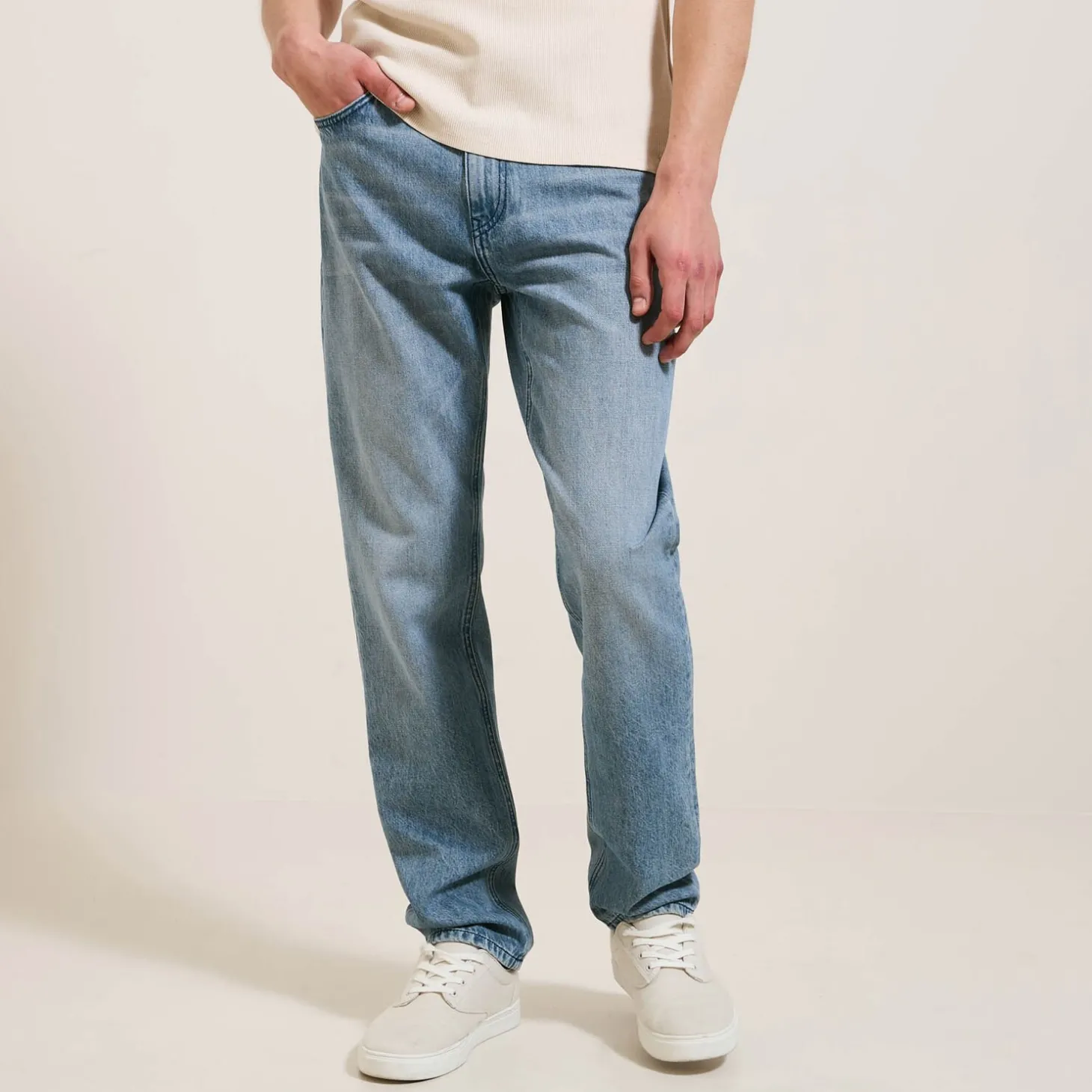 Jeans Straight | Jeans-Jules Jean straight 3 longueurs Bleu