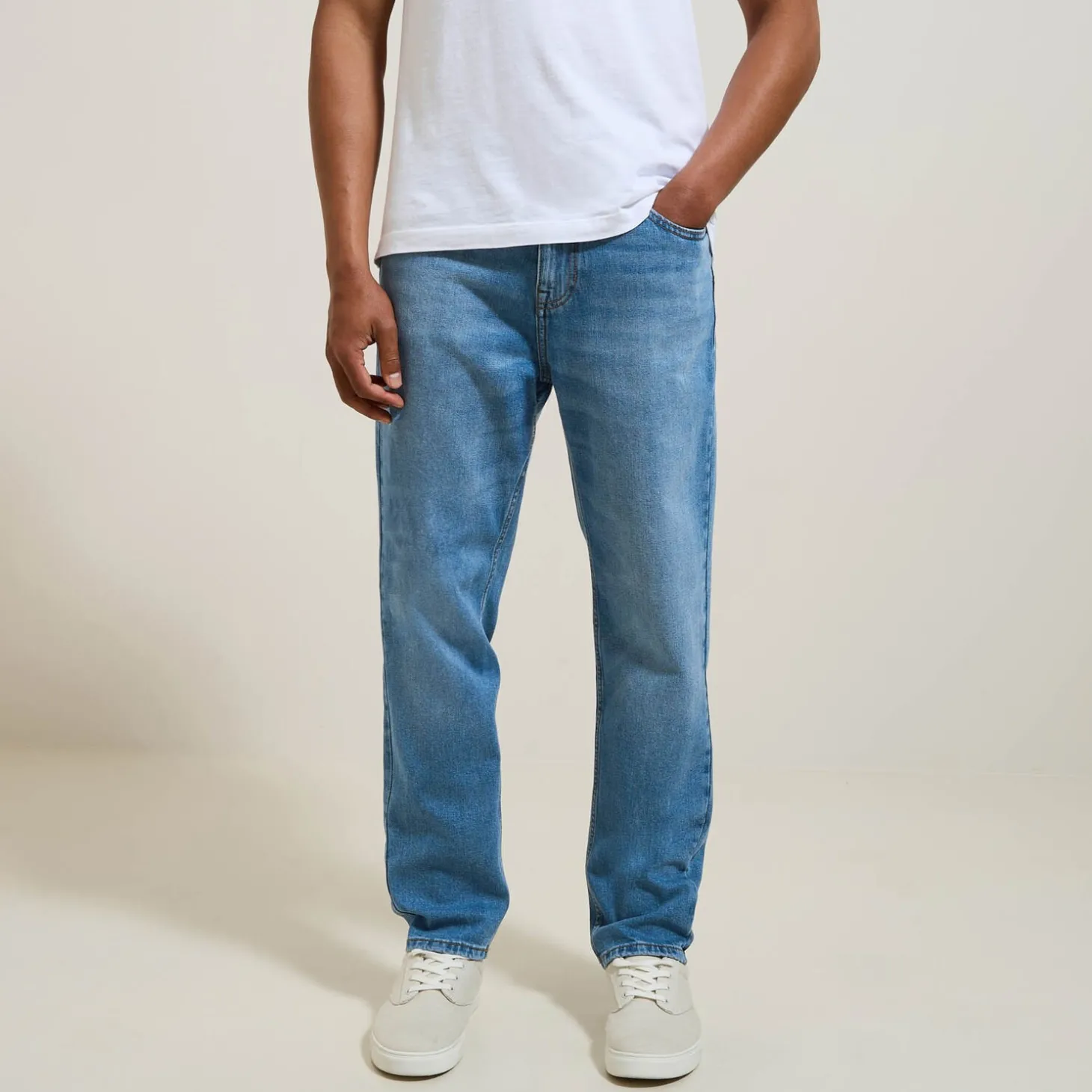 Jeans Tapered | Jeans Slim-Jules Jean tapered slim 3 longueurs Bleu