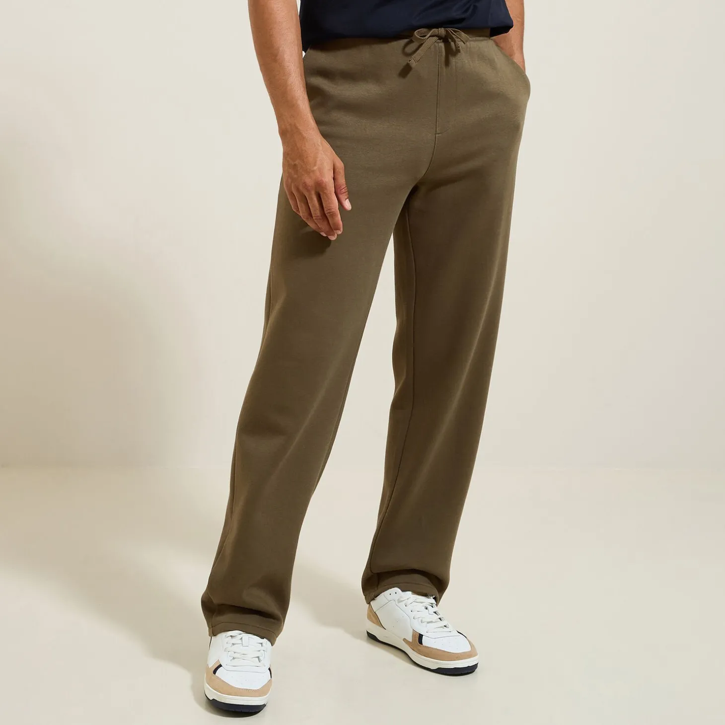 Jogging | Pantalon Chino-Jules Jogging droit en molleton Vert