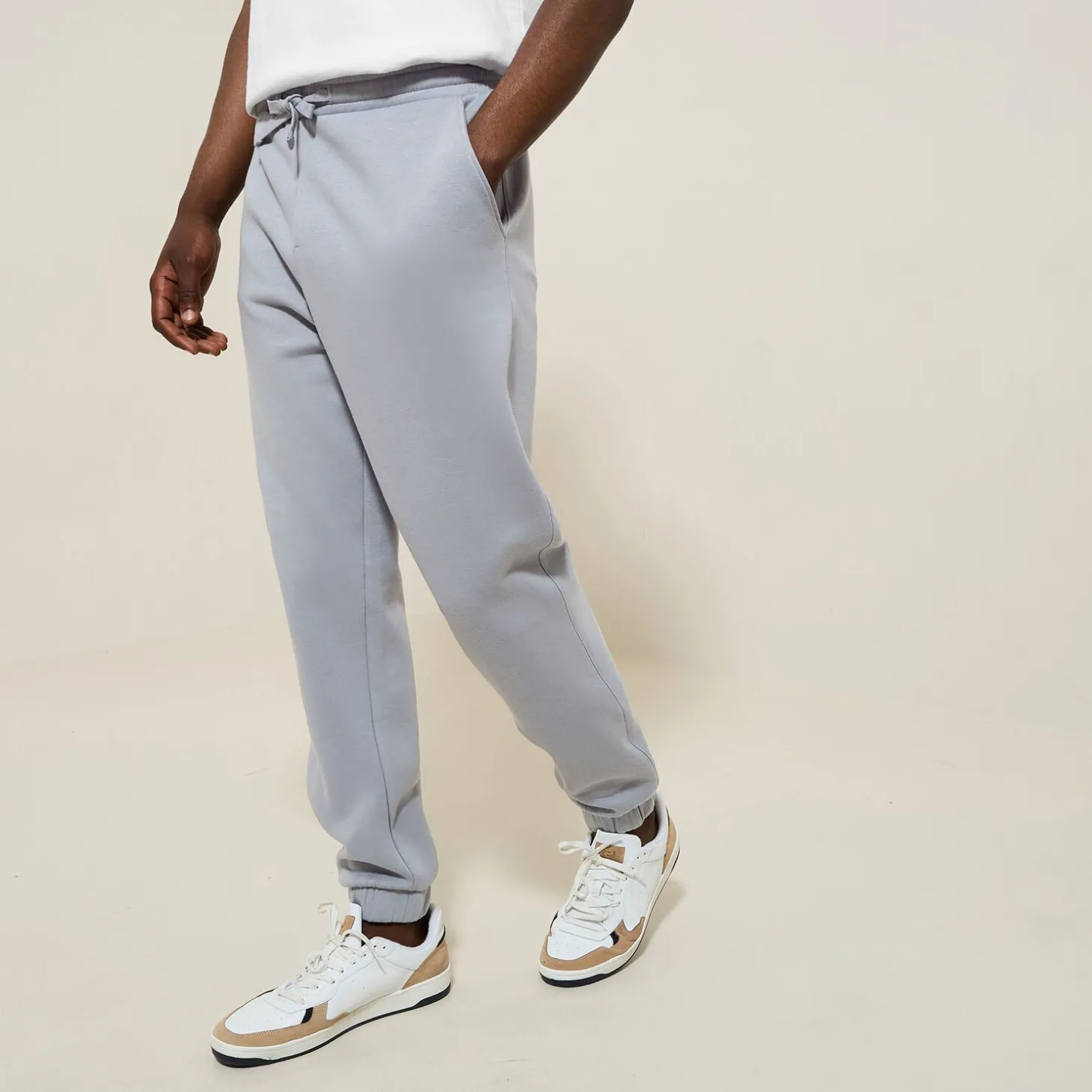 Jogging | Pantalon Chino-Jules Jogging en molleton Grisfoncé