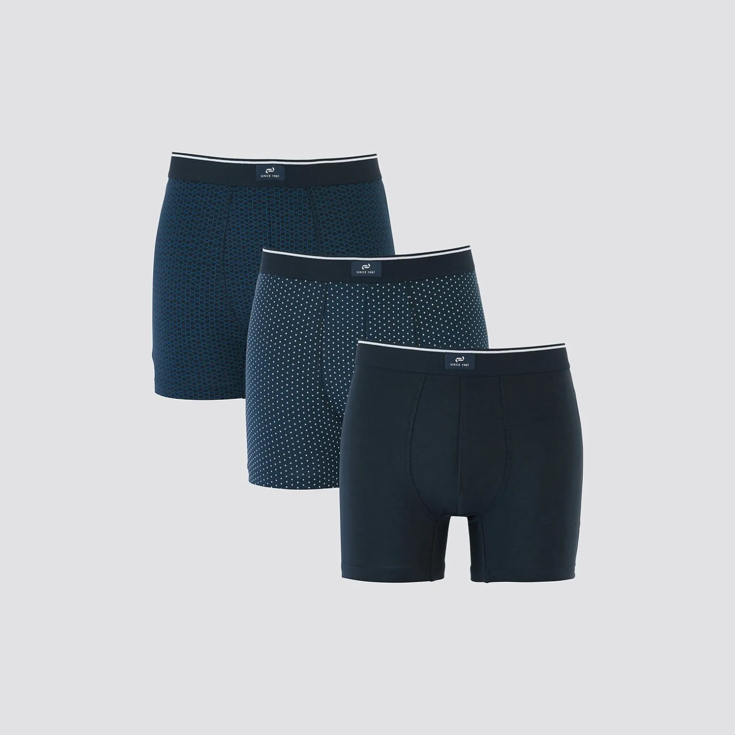 Boxer-Jules Lot boxer pour personne à mobilité réduite Bleufoncé