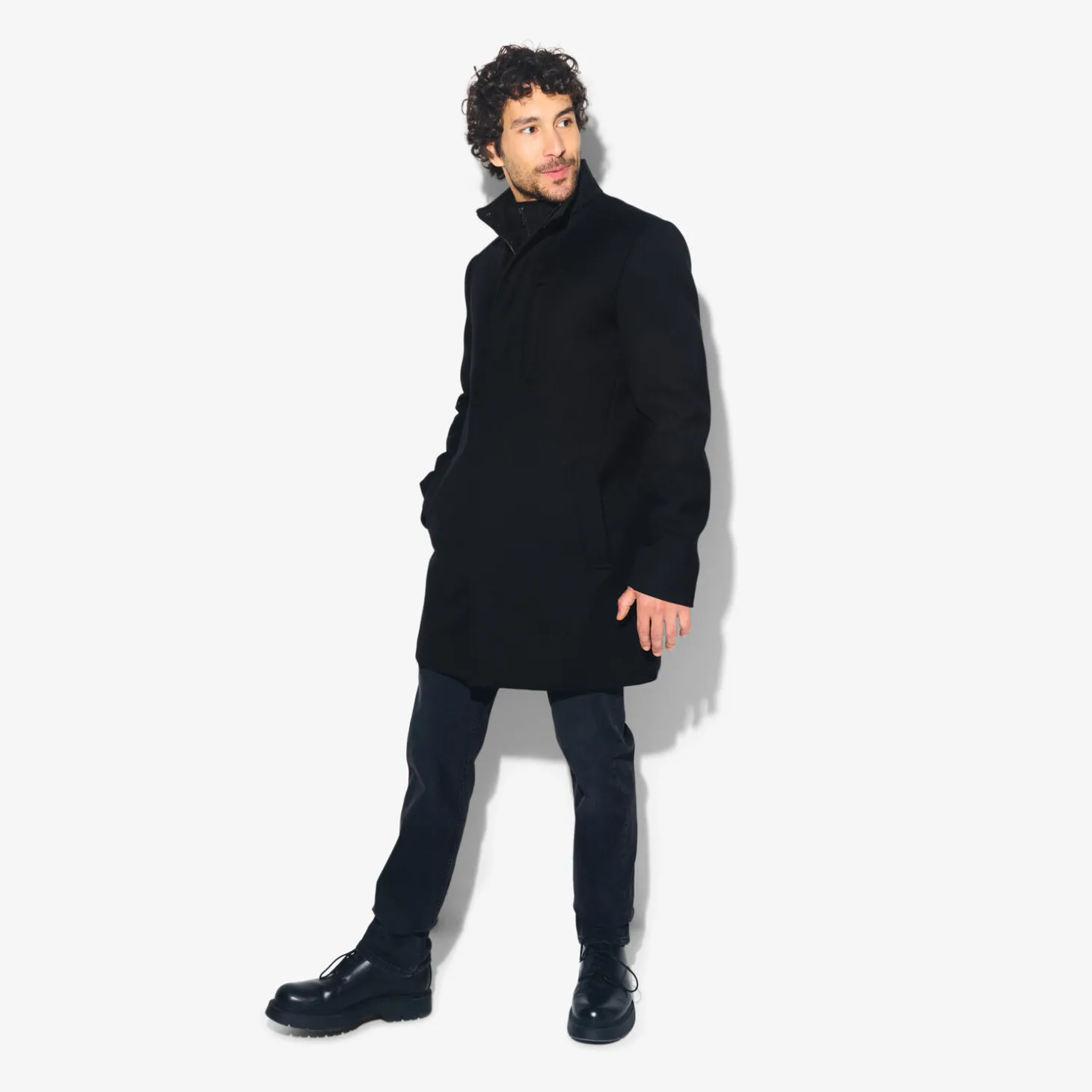 Manteau & Blouson-Jules Manteau zippé col montant Noir