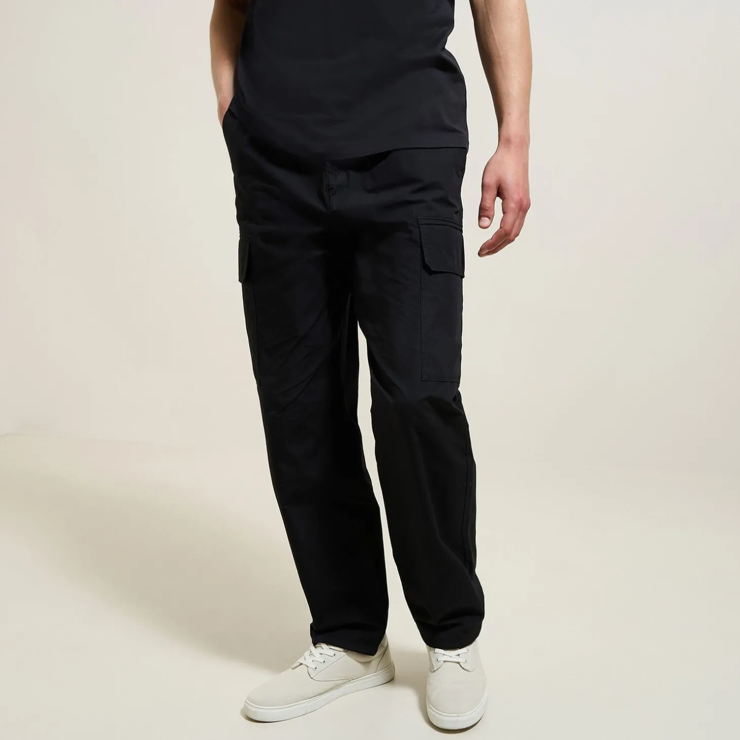 Pantalon Cargo | Pantalon Chino-Jules Pantalon cargo matière technique Noir