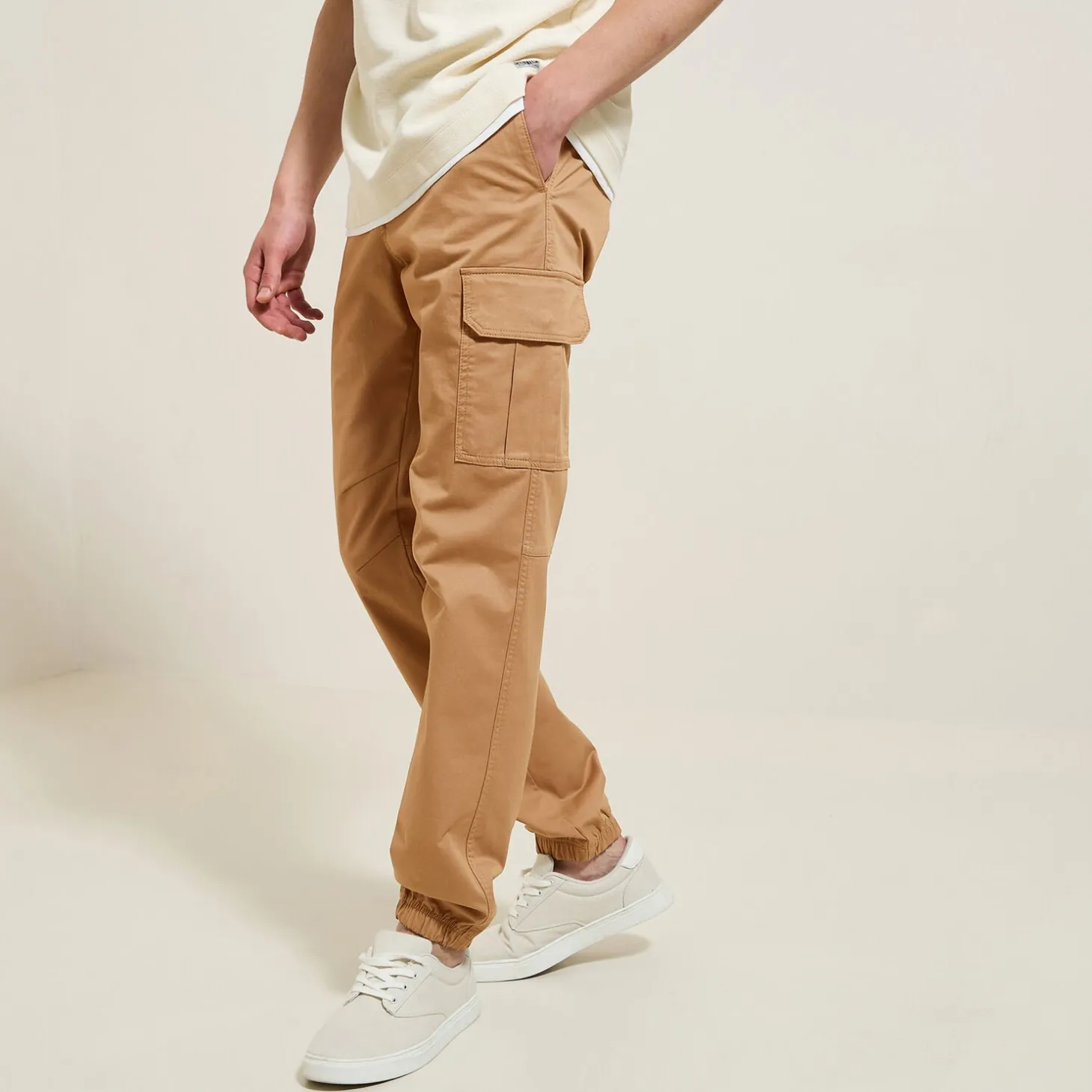 Pantalon Cargo | Pantalon Chino-Jules Pantalon cargo uni Beige