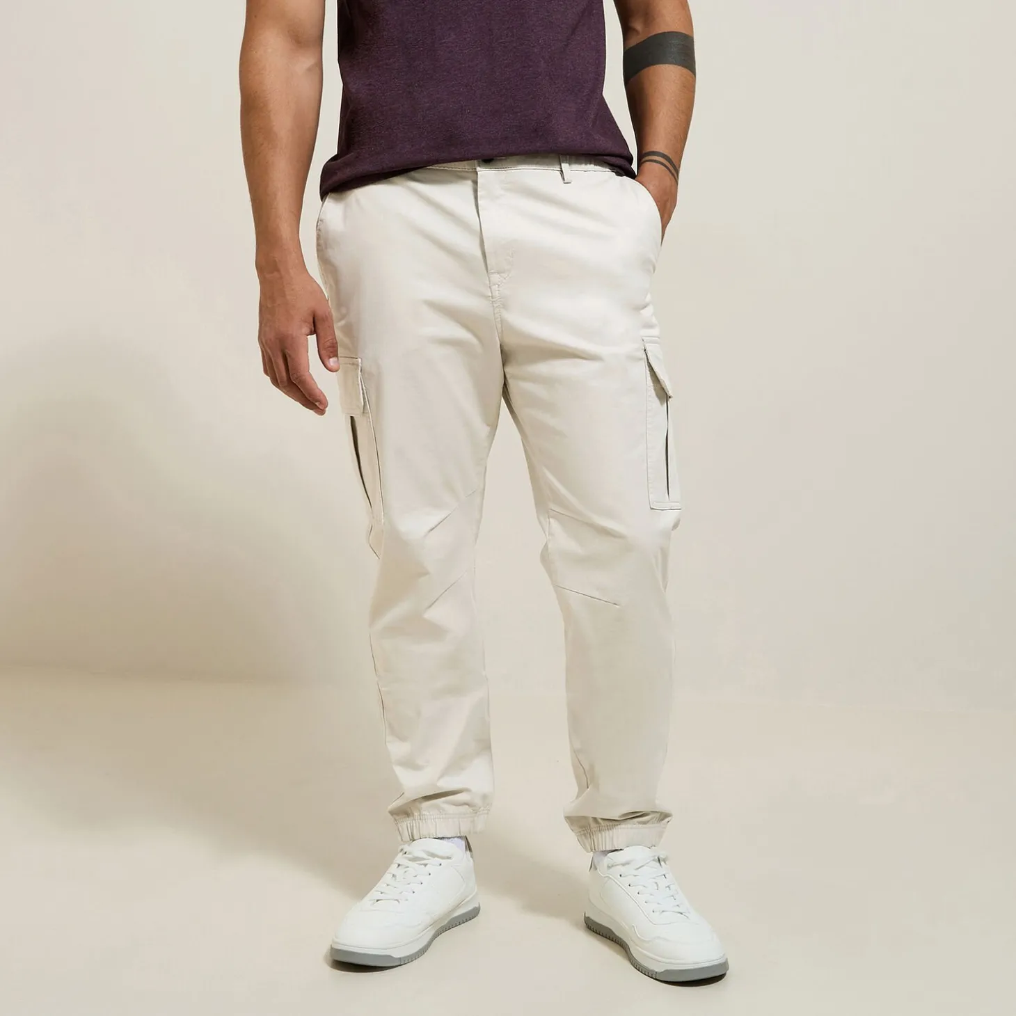 Pantalon Cargo | Pantalon Chino-Jules Pantalon cargo uni Grisclair