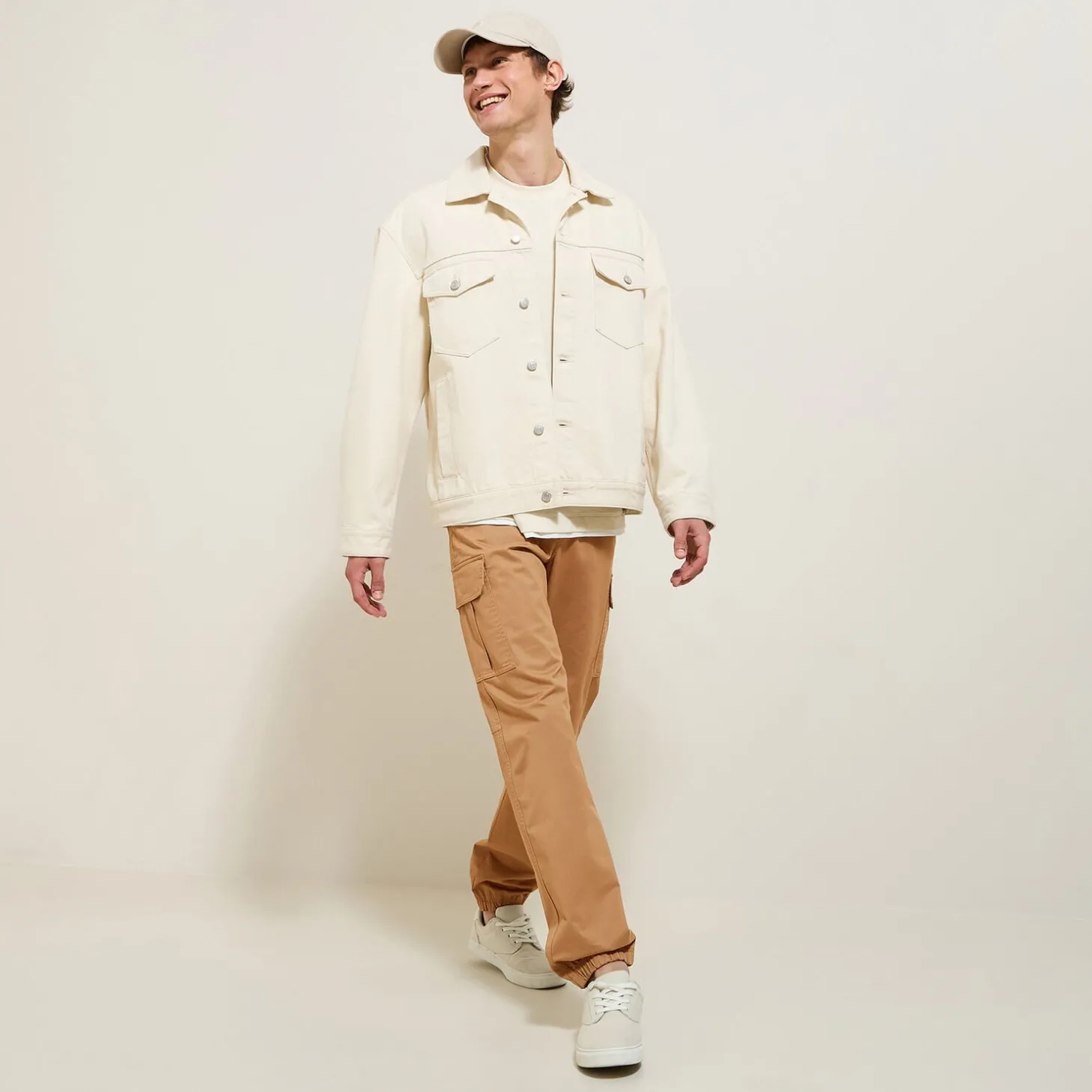 Pantalon Cargo | Pantalon Chino-Jules Pantalon cargo uni Beige