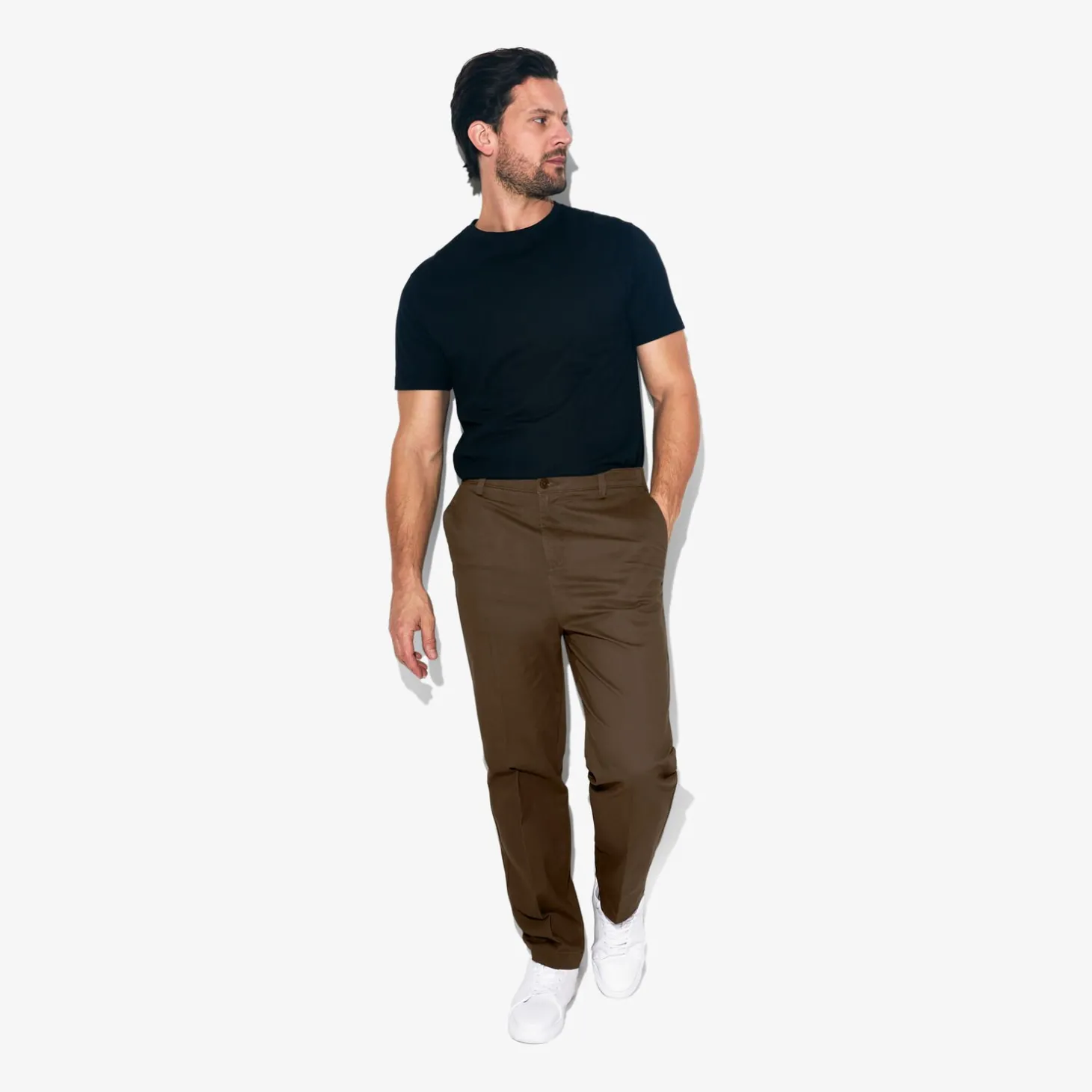 Pantalon Chino | Pantalon-Jules Pantalon chino large Marron