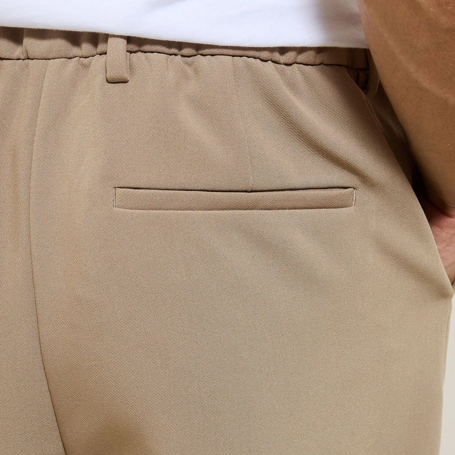 Smart Casual | Pantalon Chino-Jules Pantalon chino large à plis Camel