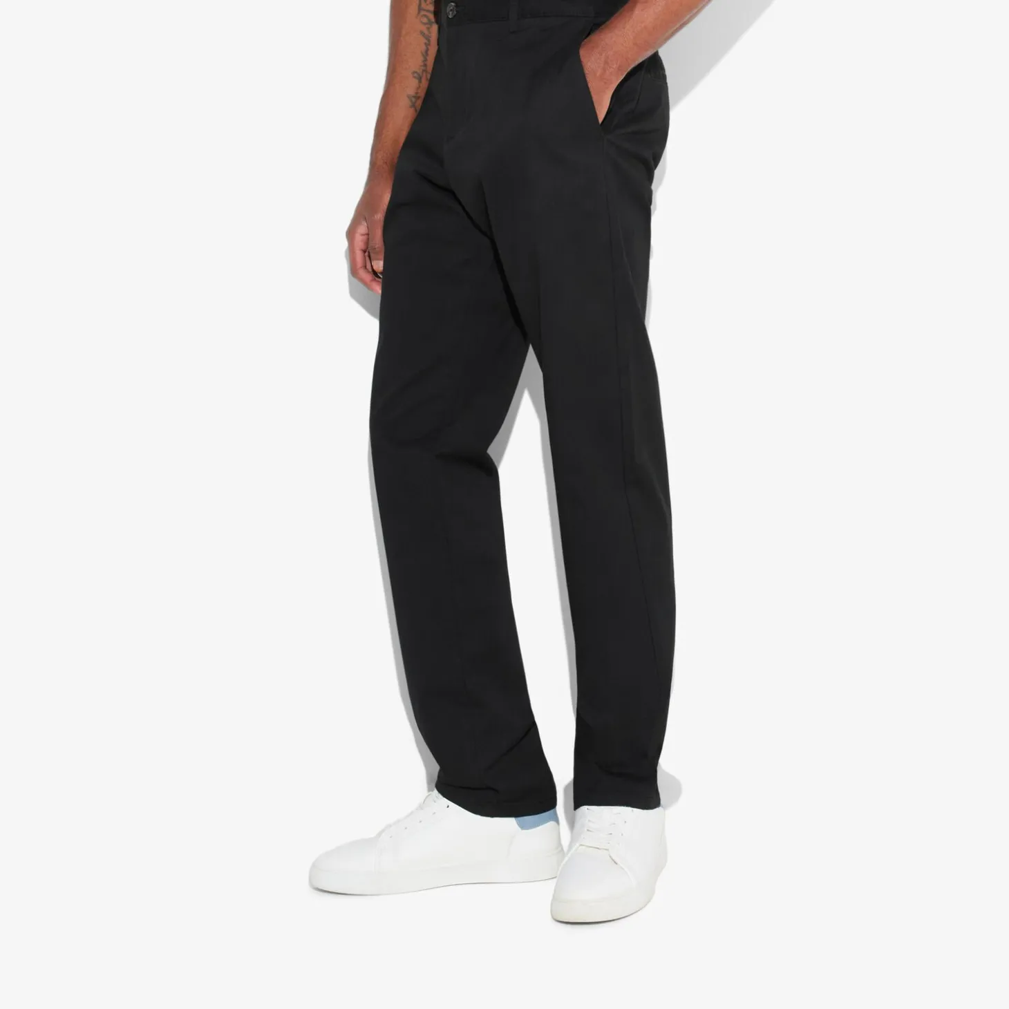 Smart Casual | Pantalon Chino-Jules Pantalon chino regular  Noir