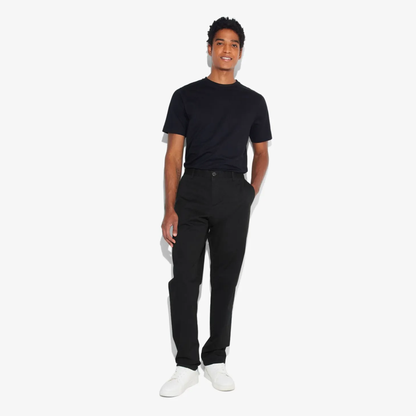 Smart Casual | Pantalon Chino-Jules Pantalon chino regular  Noir