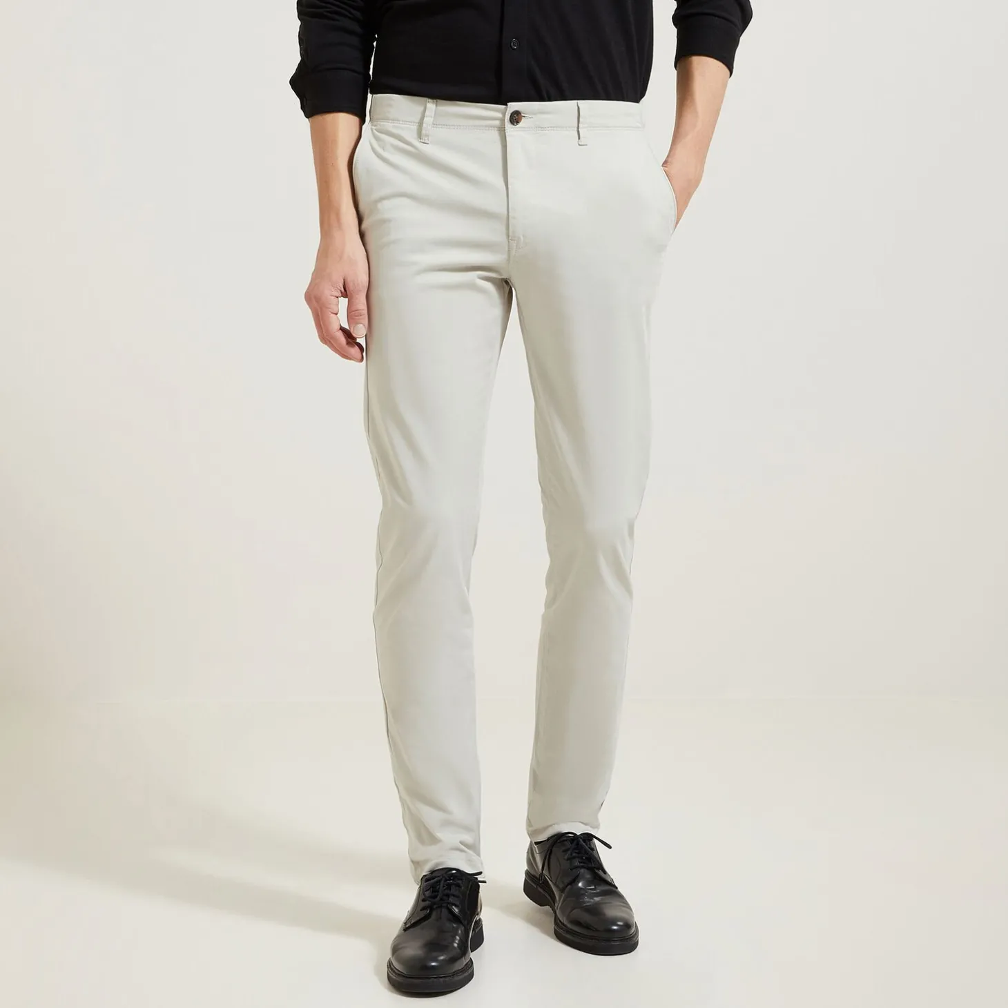 Pantalon Chino | Pantalon-Jules Pantalon chino slim  Craie