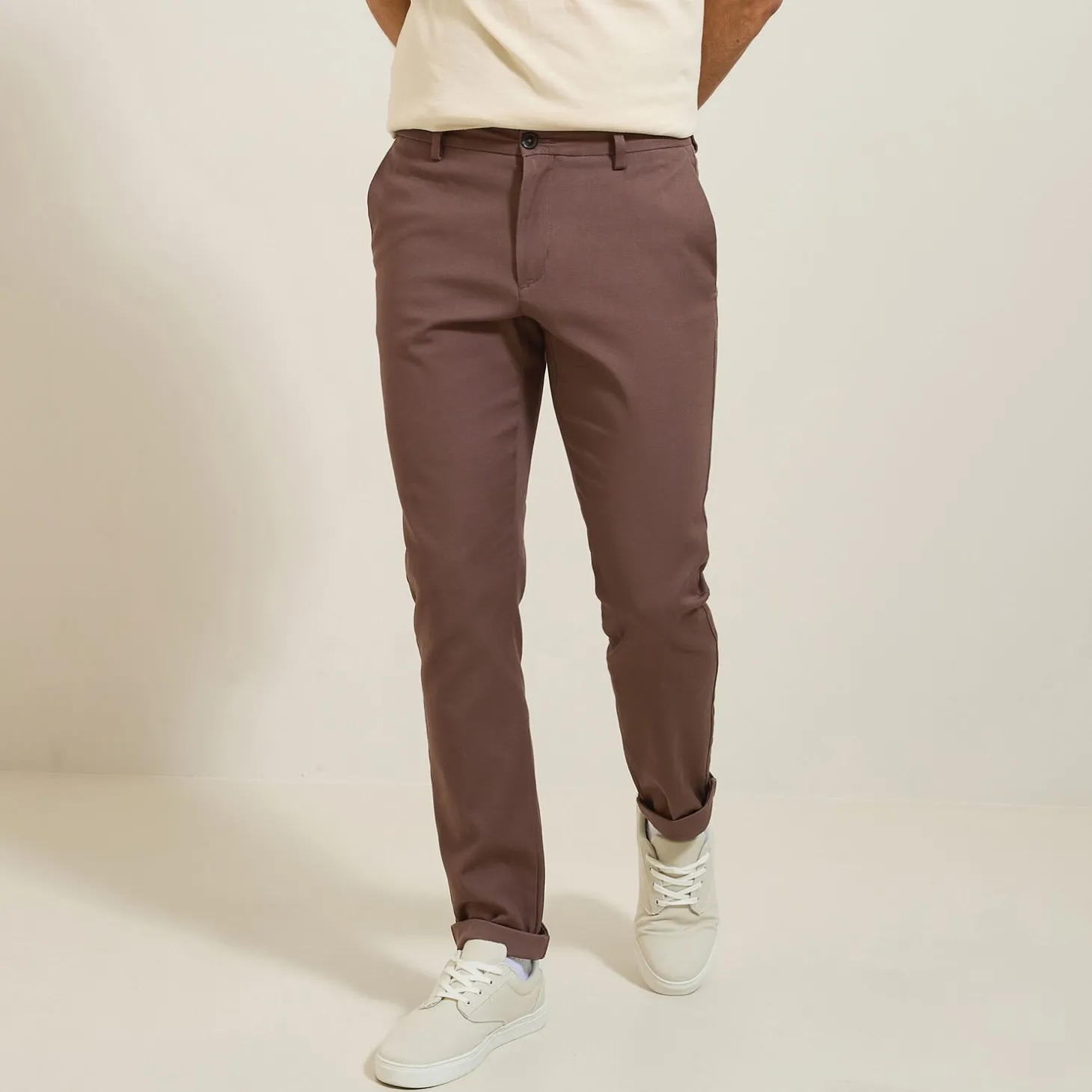 Pantalon Chino | Pantalon-Jules Pantalon chino slim  Violet