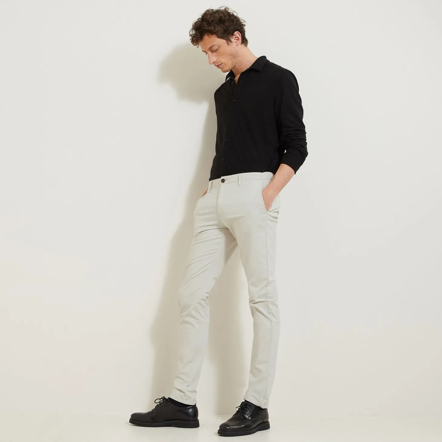 Pantalon Chino | Pantalon-Jules Pantalon chino slim  Craie