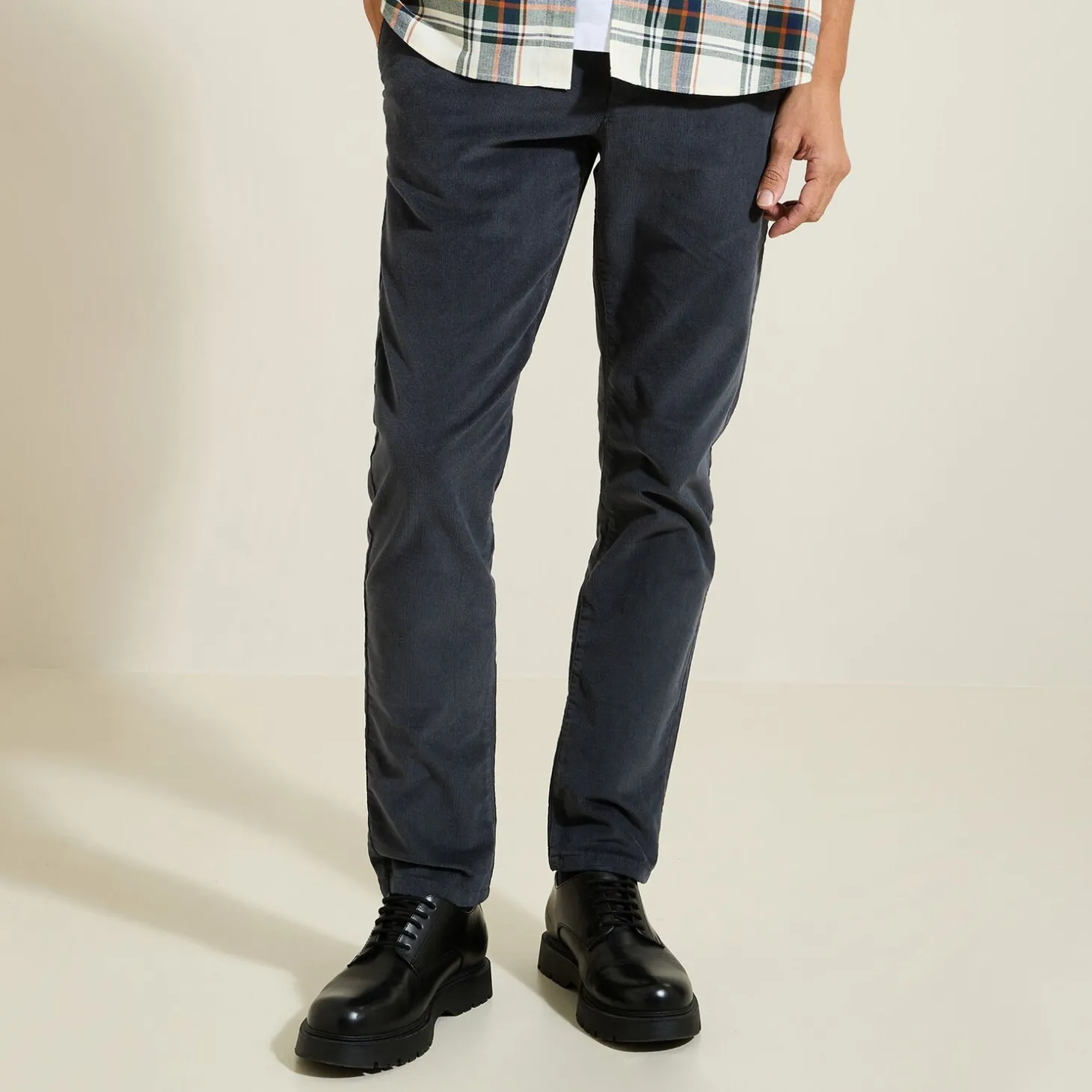 Pantalon Chino | Pantalon-Jules Pantalon chino slim en velours Bleu