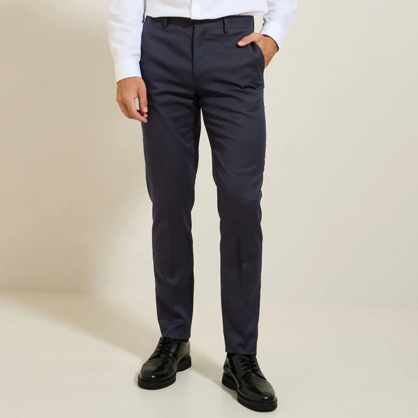 Collection Mariage | Pantalon De Costume-Jules Pantalon de costume uni slim Bleufoncé