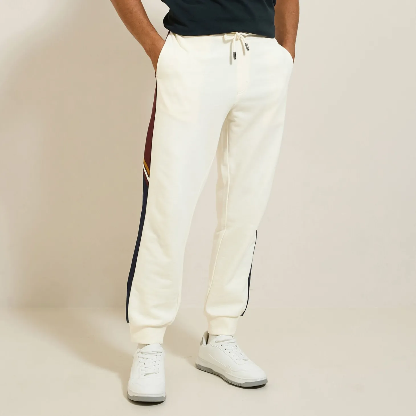 Pantalon Chino | Pantalon-Jules Pantalon jogger iconique Ecru